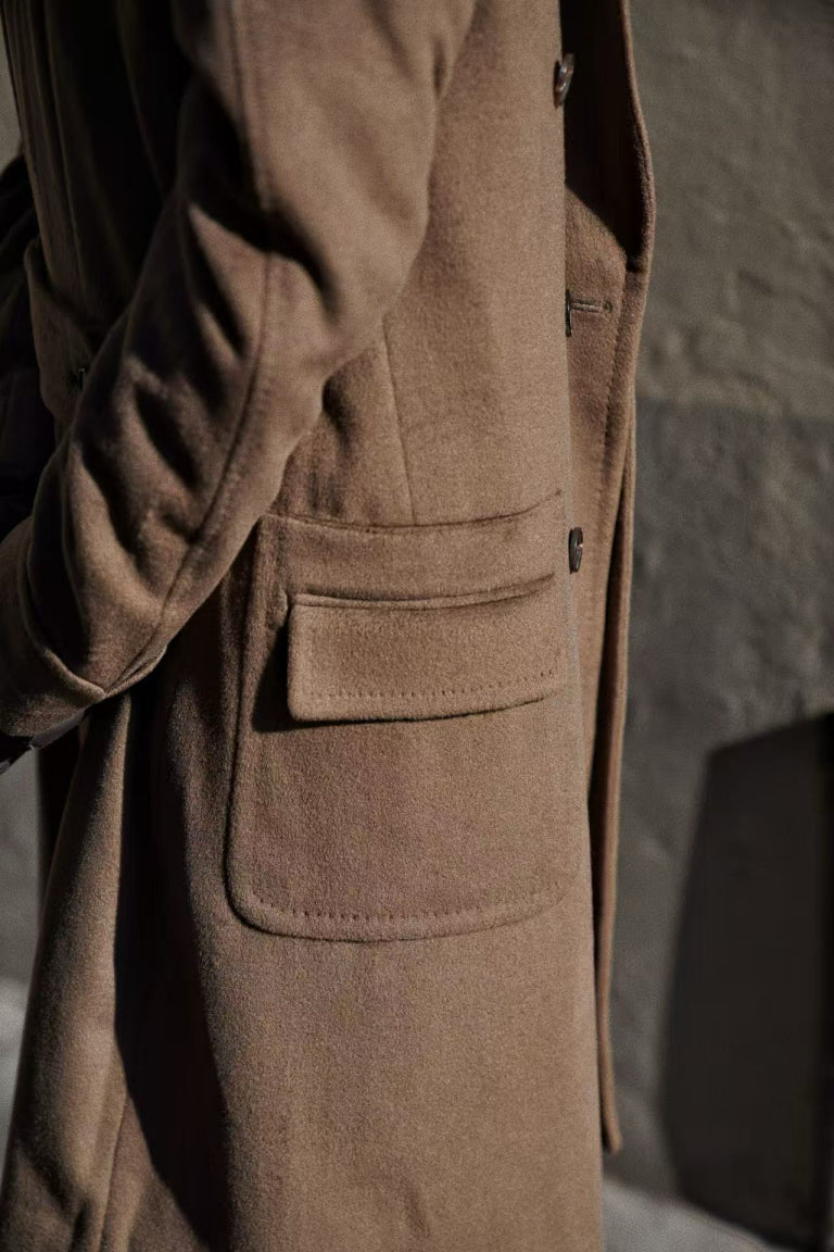 MTO Mocha Cashmere Ulster Coat #489