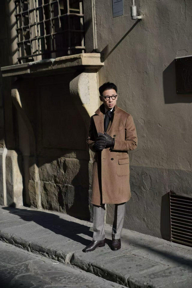 MTO Mocha Cashmere Ulster Coat #489