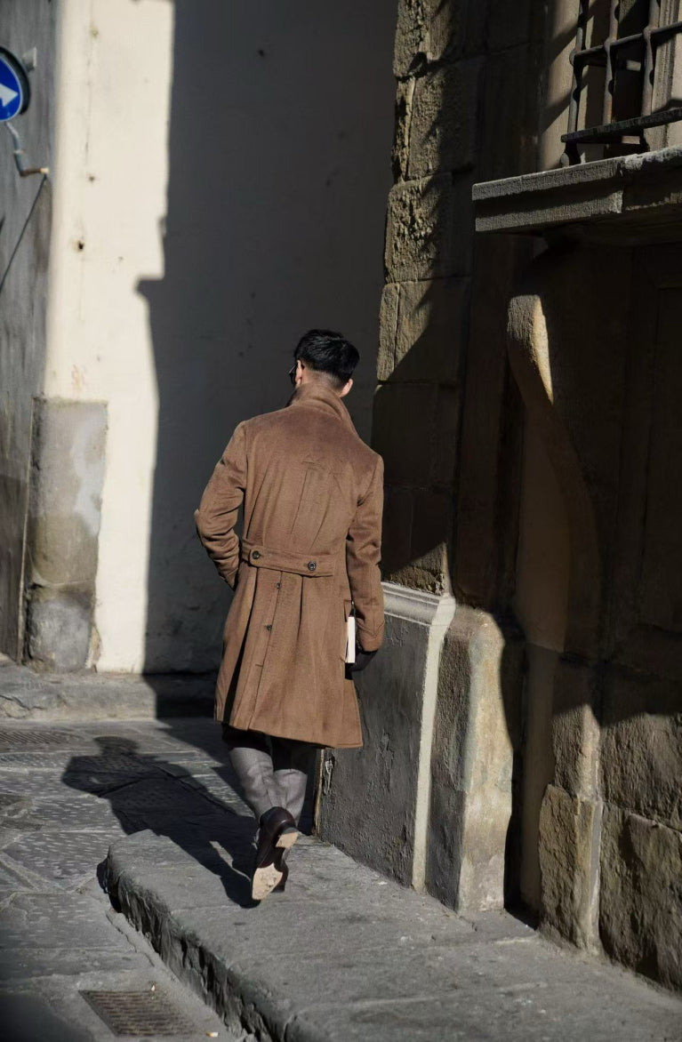 MTO Mocha Cashmere Ulster Coat #489