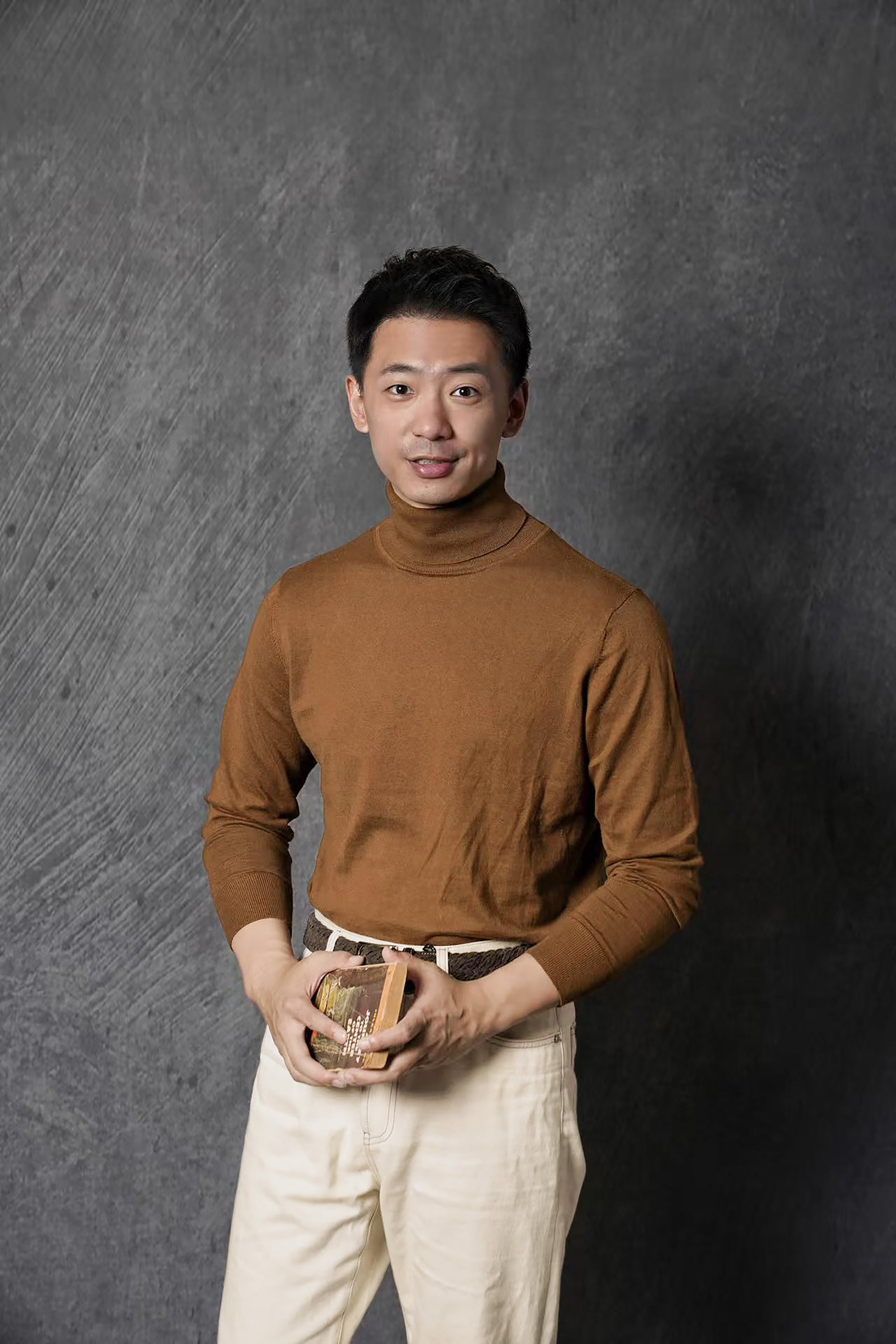 Tobacco Roll Neck Jumper