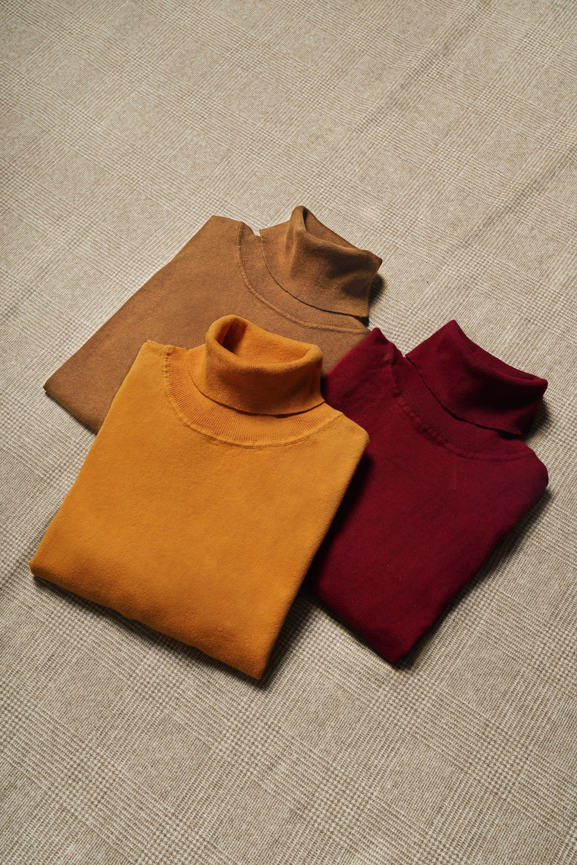 Tobacco Roll Neck Jumper