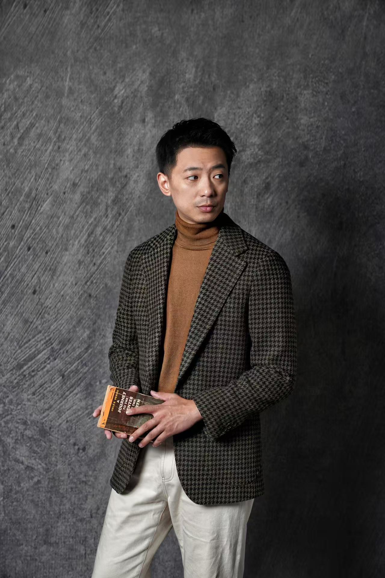 Tobacco Roll Neck Jumper