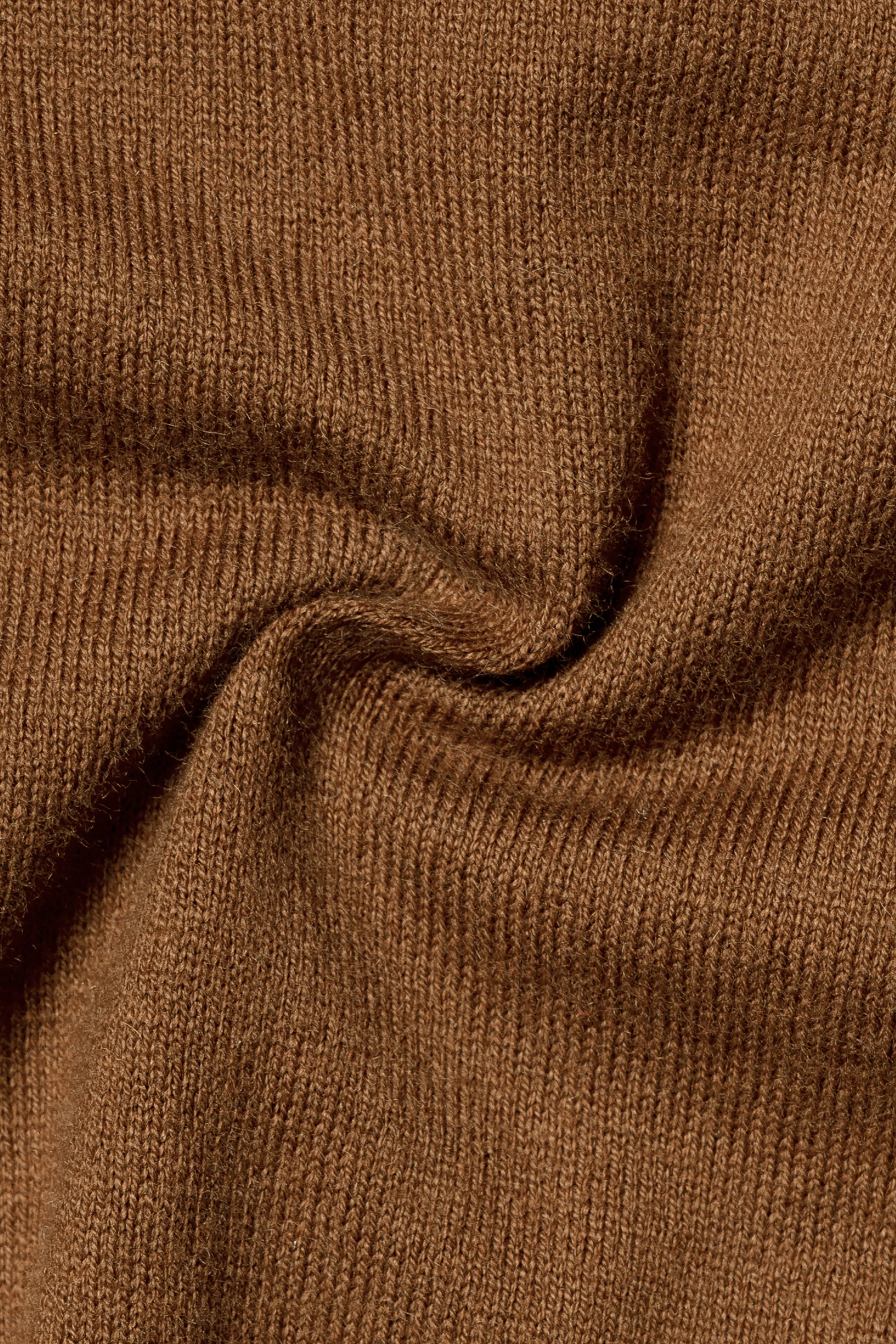 Tobacco Roll Neck Jumper