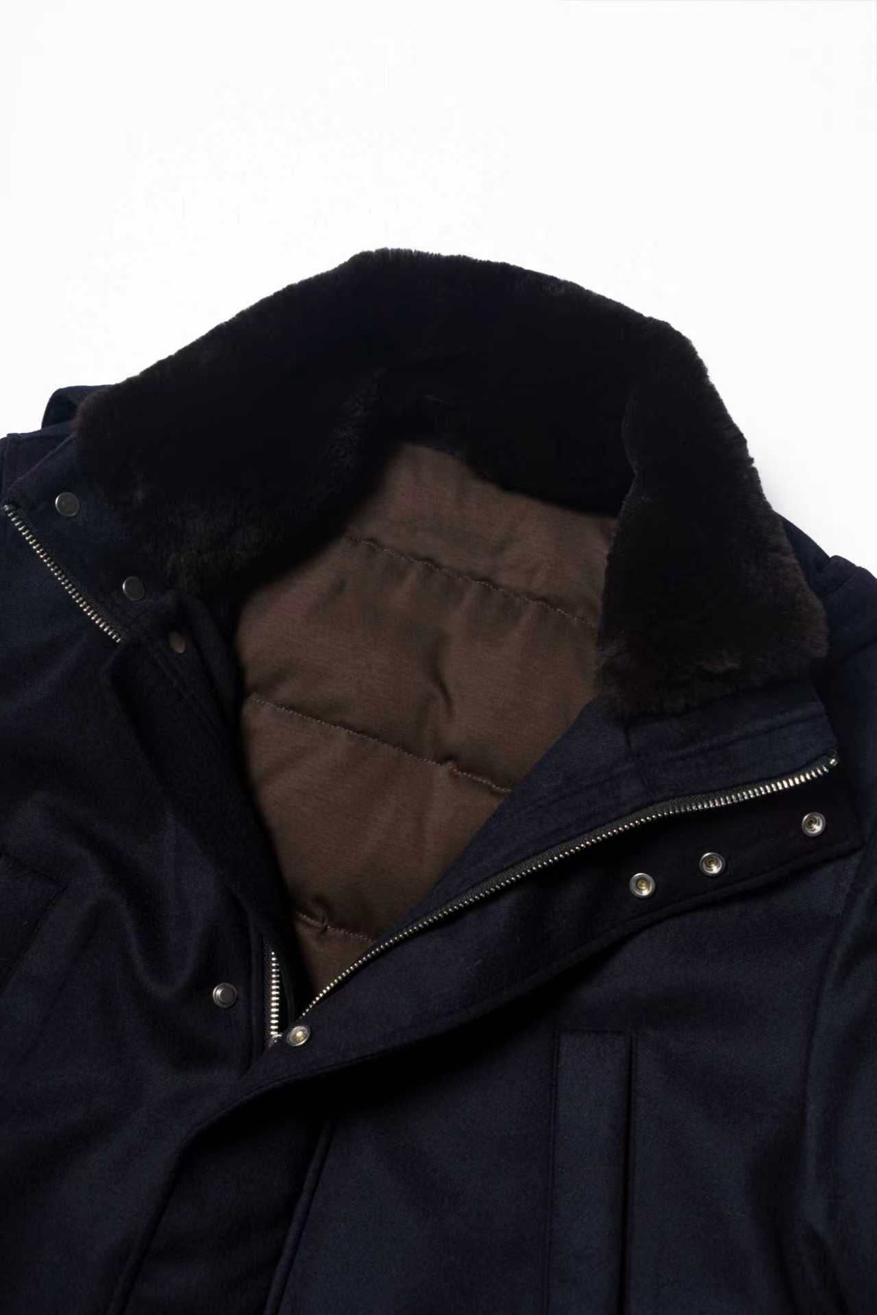 Navy Wool Cashmere N3B Parka #185
