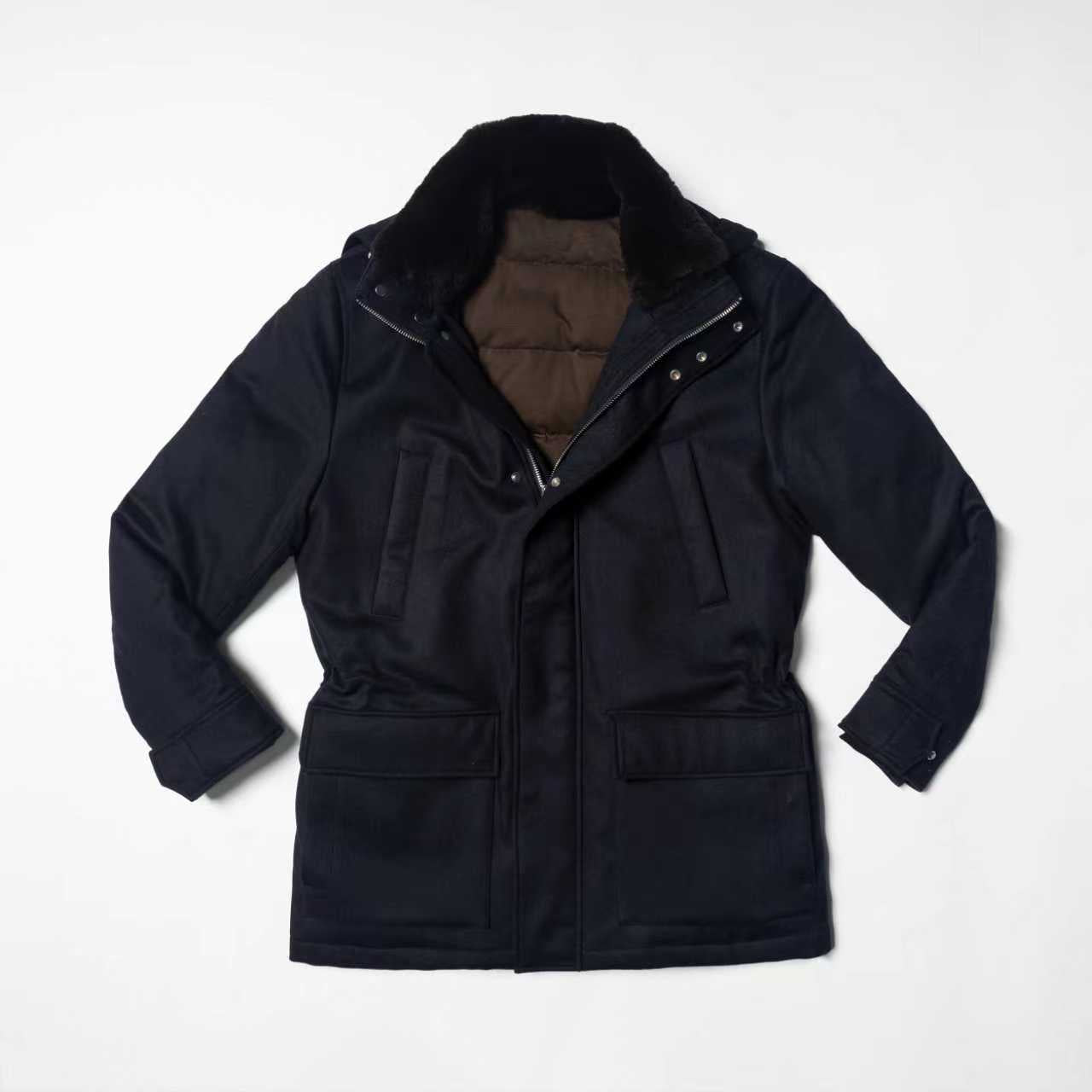 Navy Wool Cashmere N3B Parka #185