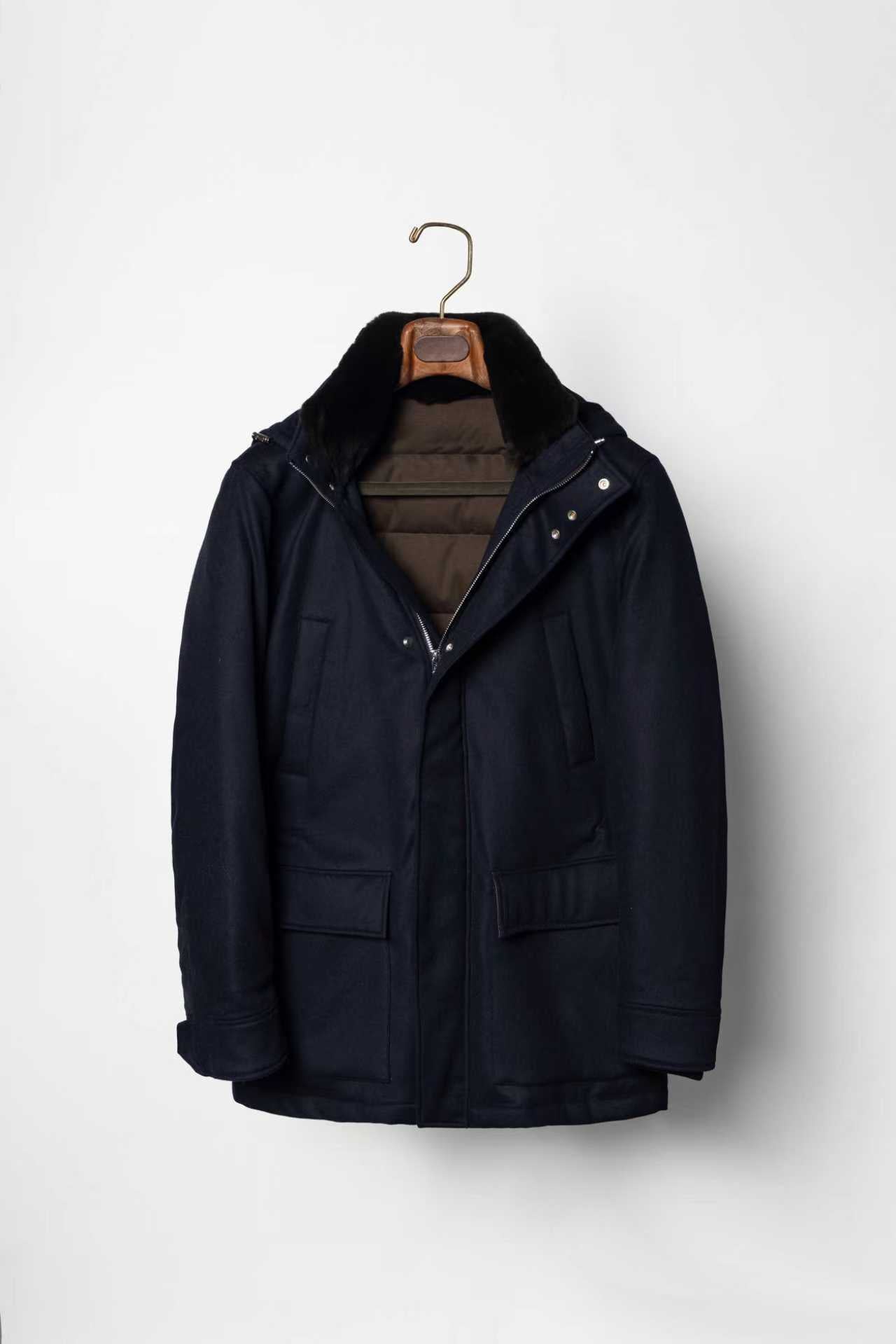 Navy Wool Cashmere N3B Parka #185