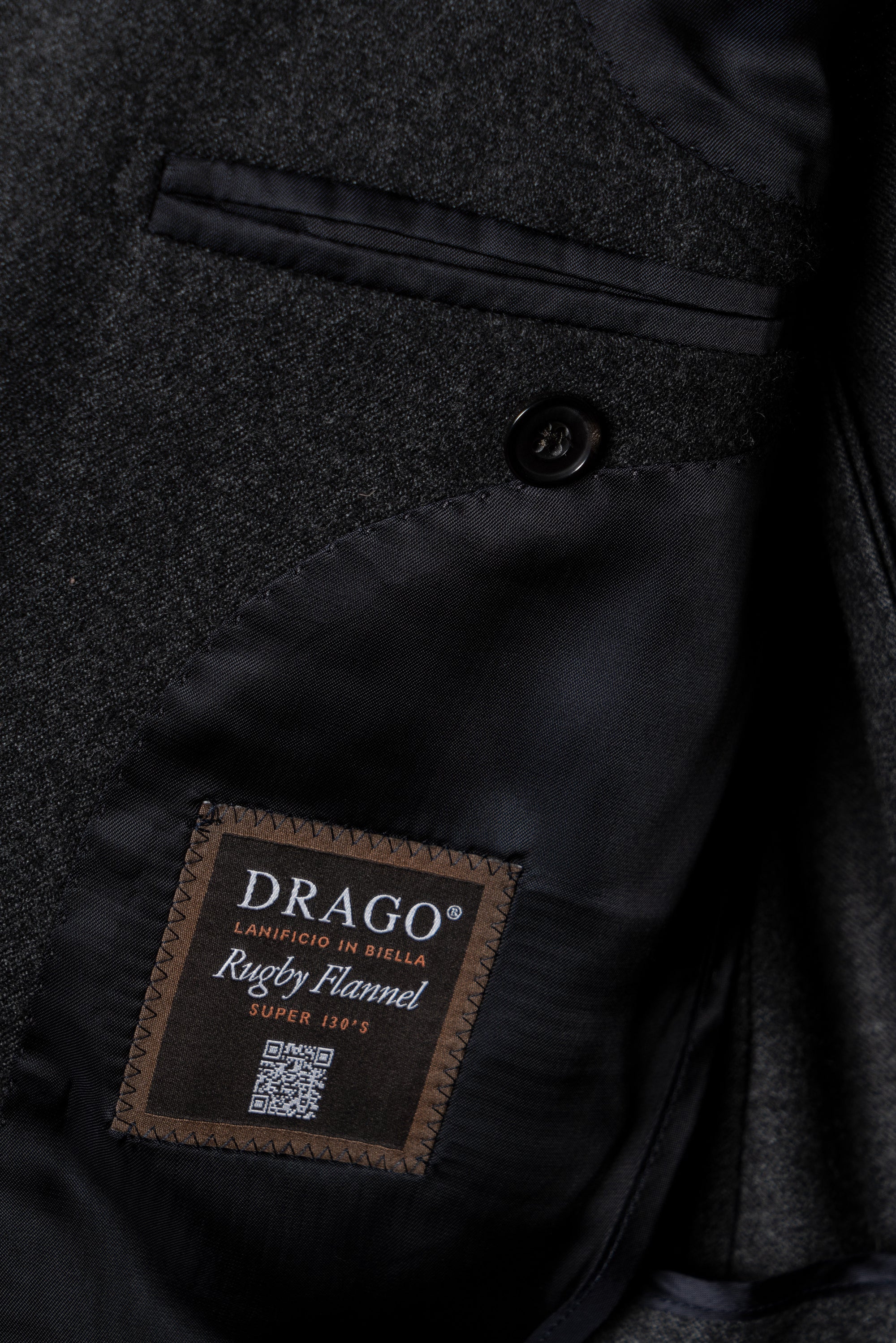 MTO Charcoal Twill Flannel Suit #444