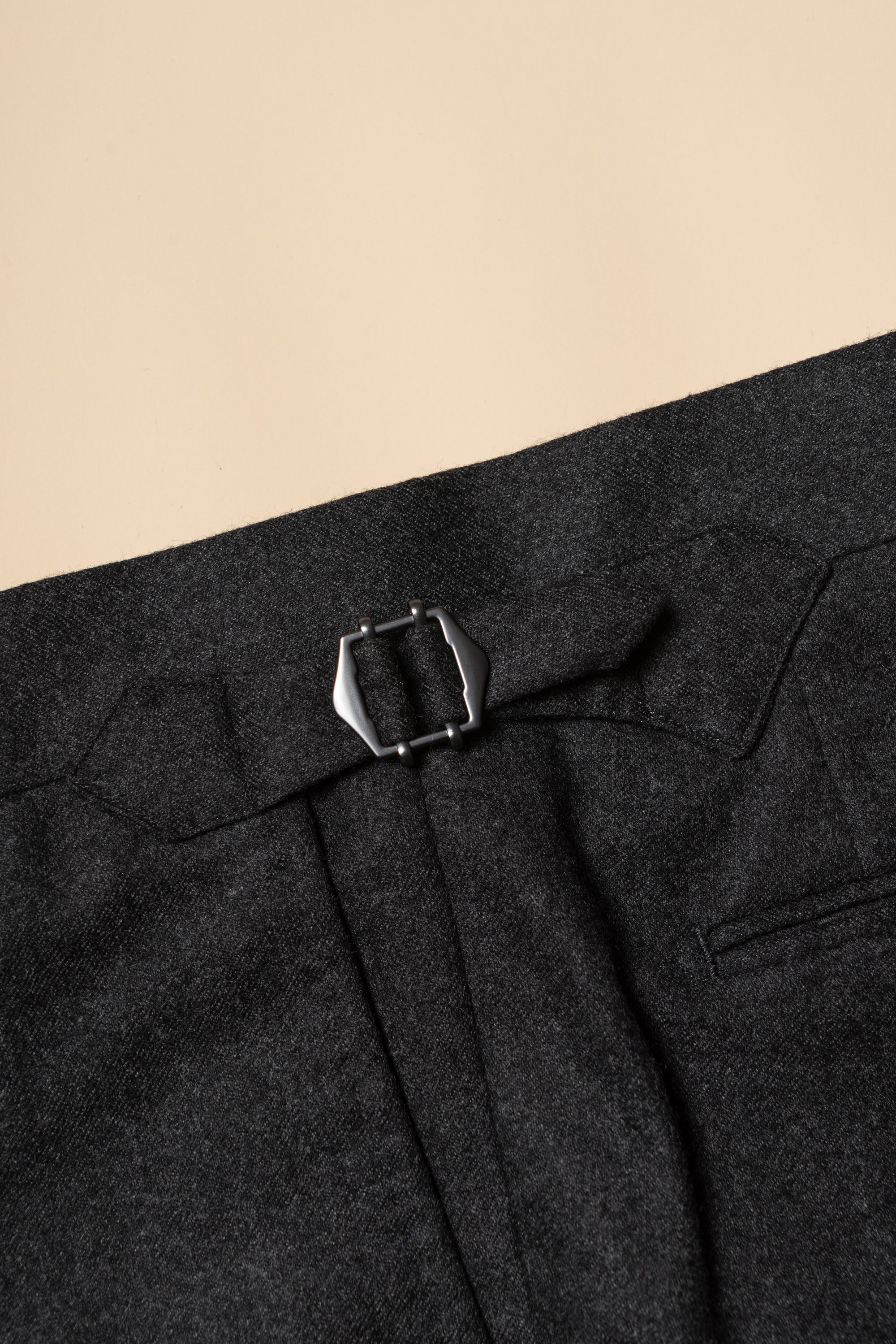 MTO Charcoal Twill Flannel Suit #444