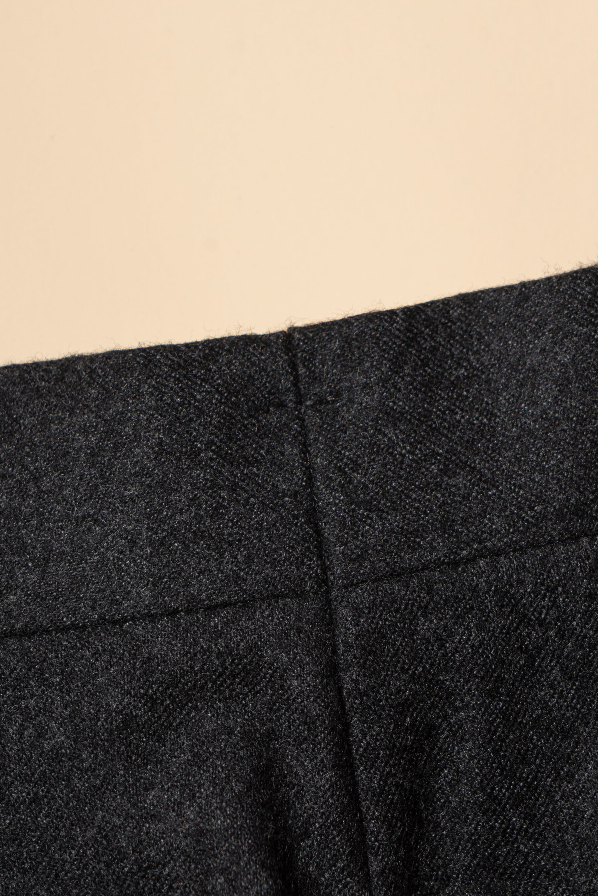 MTO Charcoal Twill Flannel Suit #444