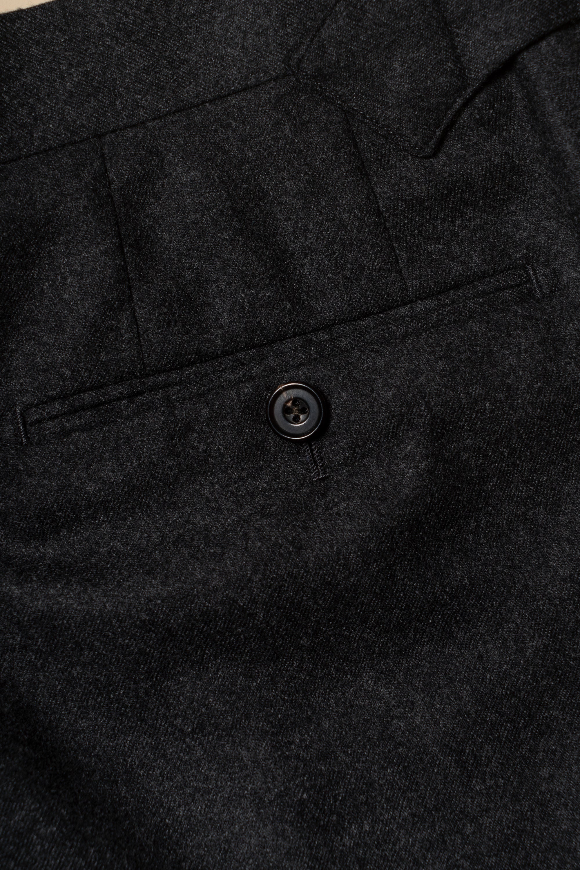 MTO Charcoal Twill Flannel Suit #444