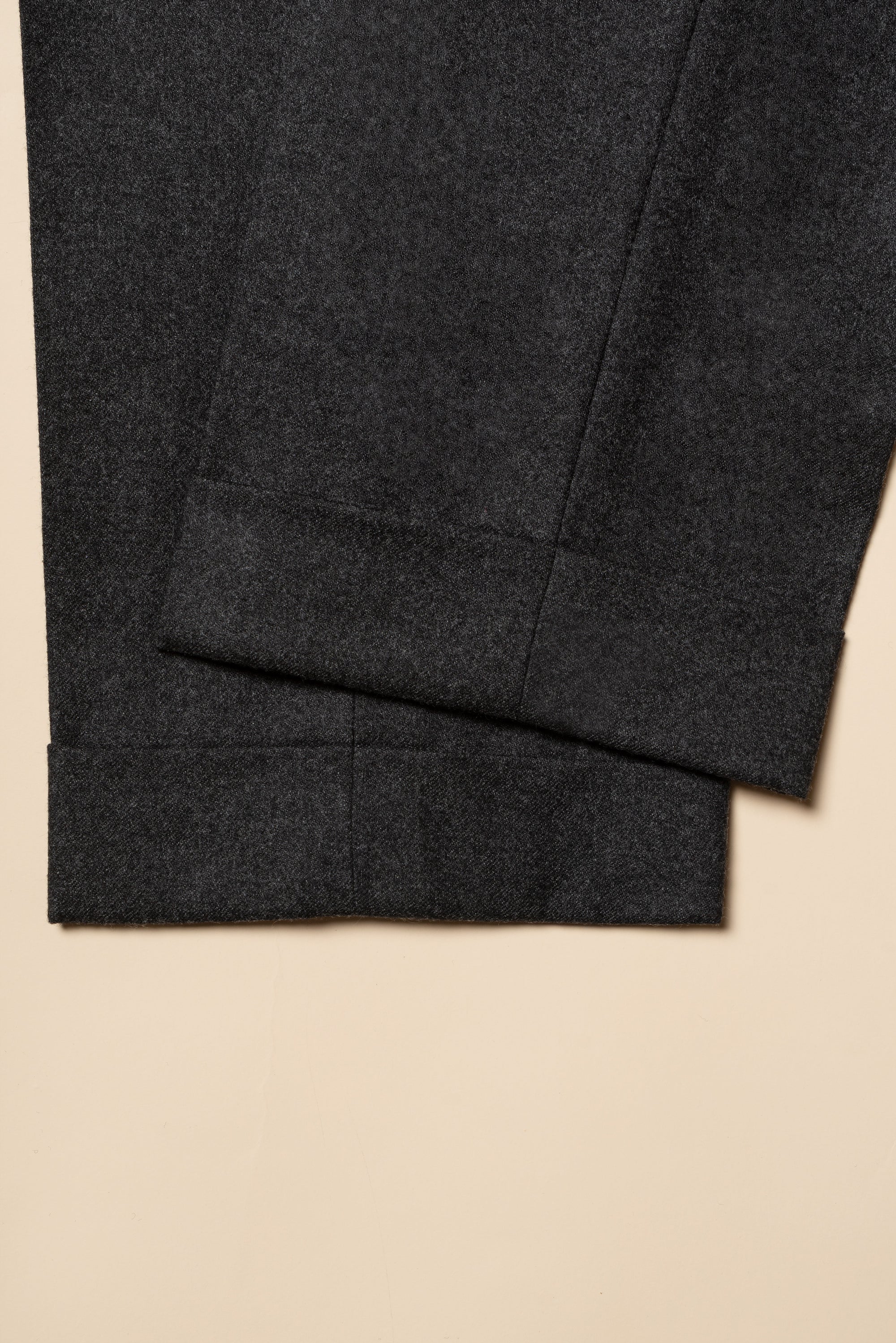 MTO Charcoal Twill Flannel Suit #444