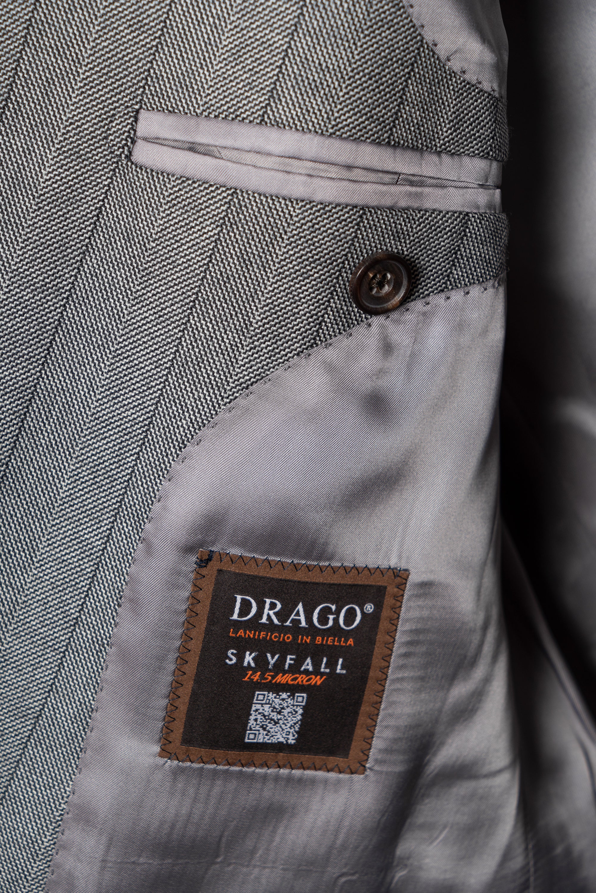 MTO Grey Herringbone Flannel Suit #370