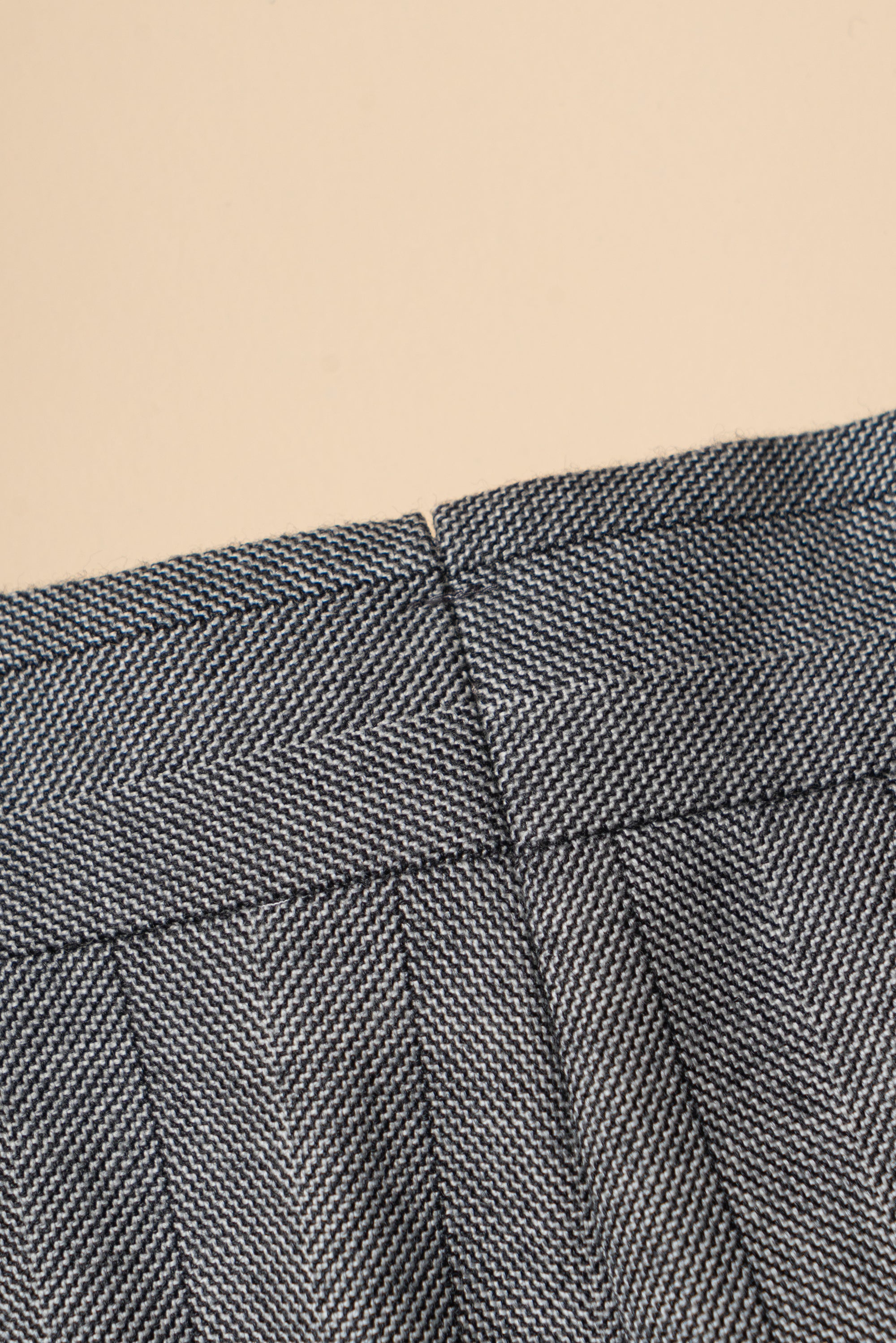 MTO Grey Herringbone Flannel Suit #370