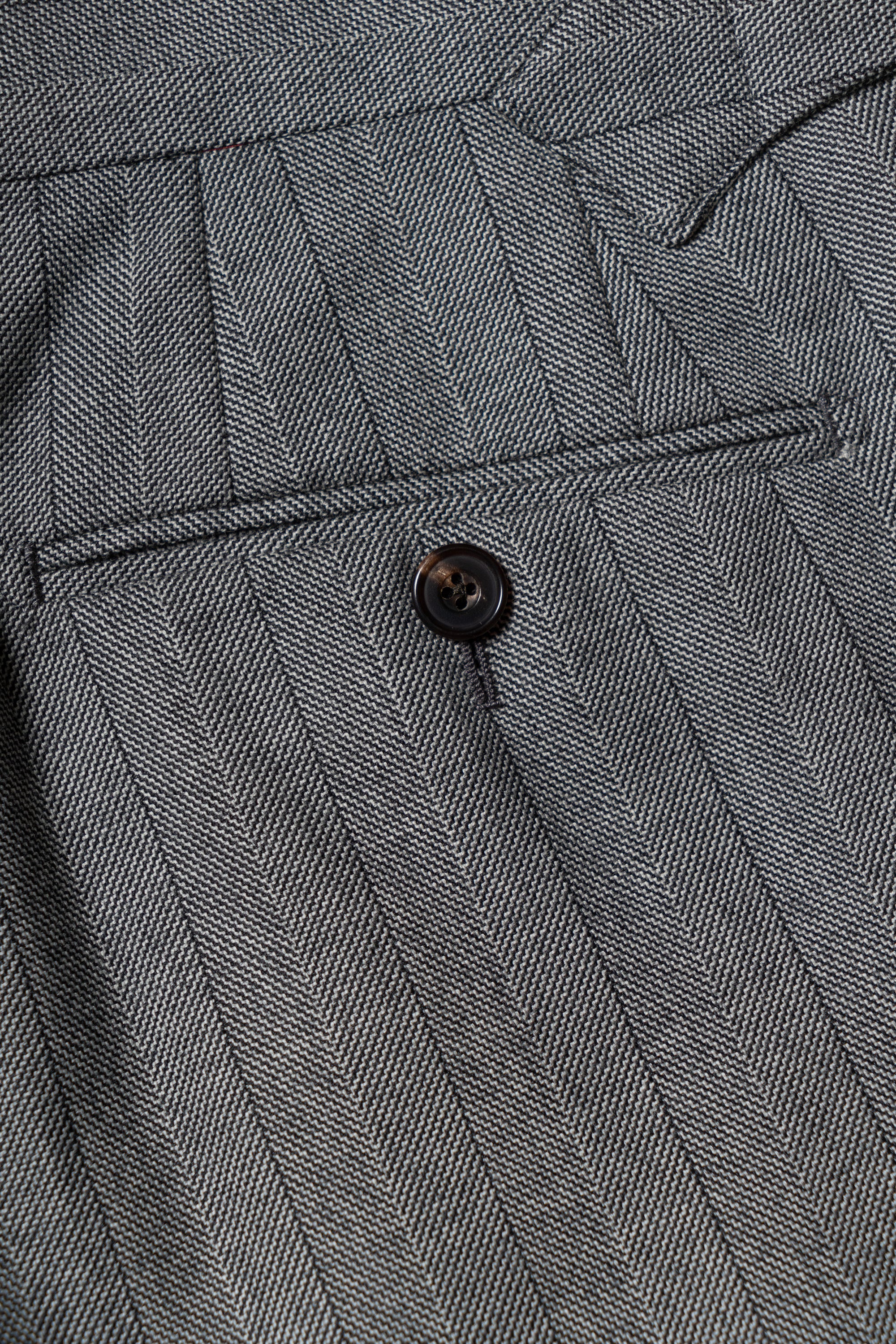 MTO Grey Herringbone Flannel Suit #370