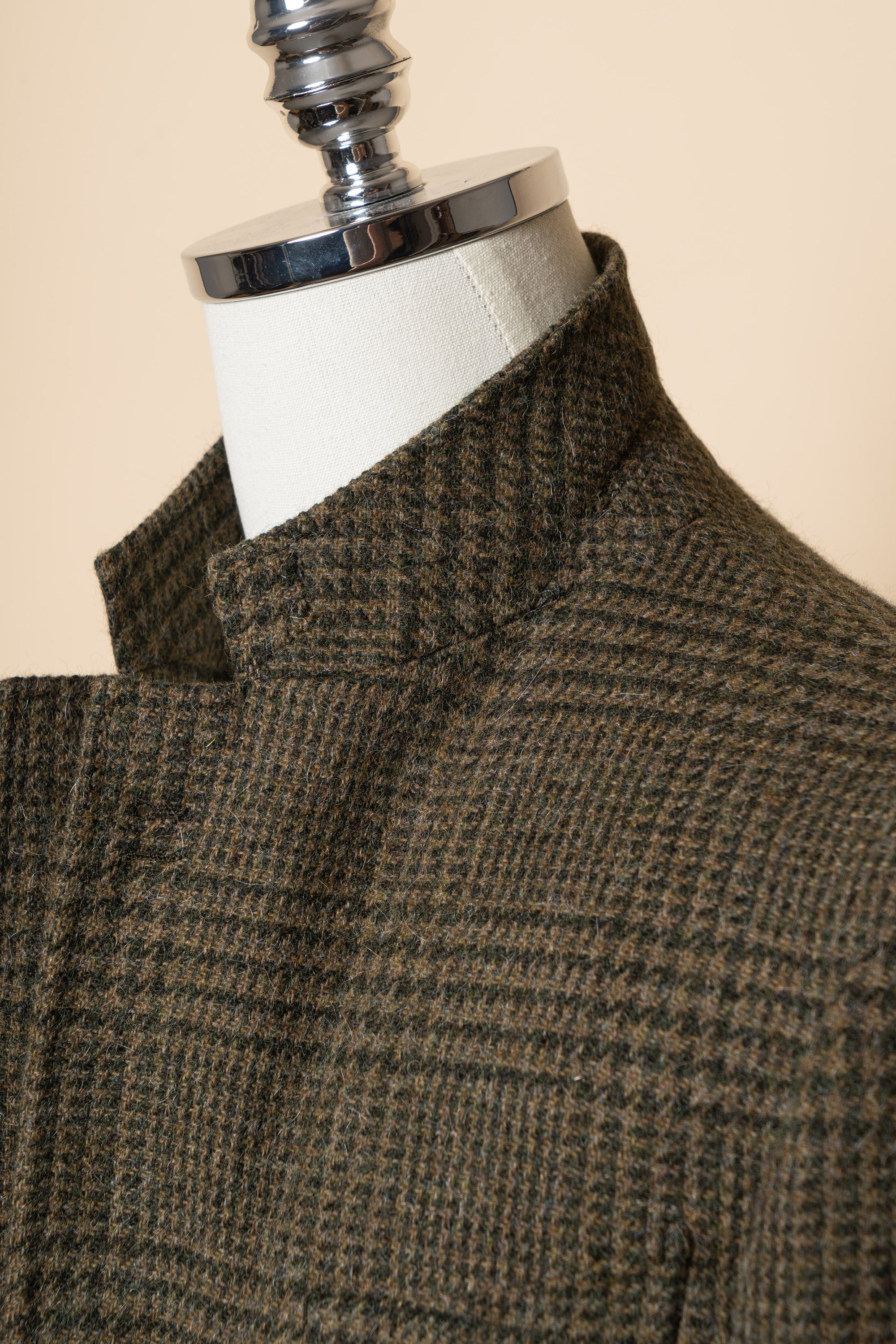 MTO Dark Olive Glen Check Tweed Jacket #640