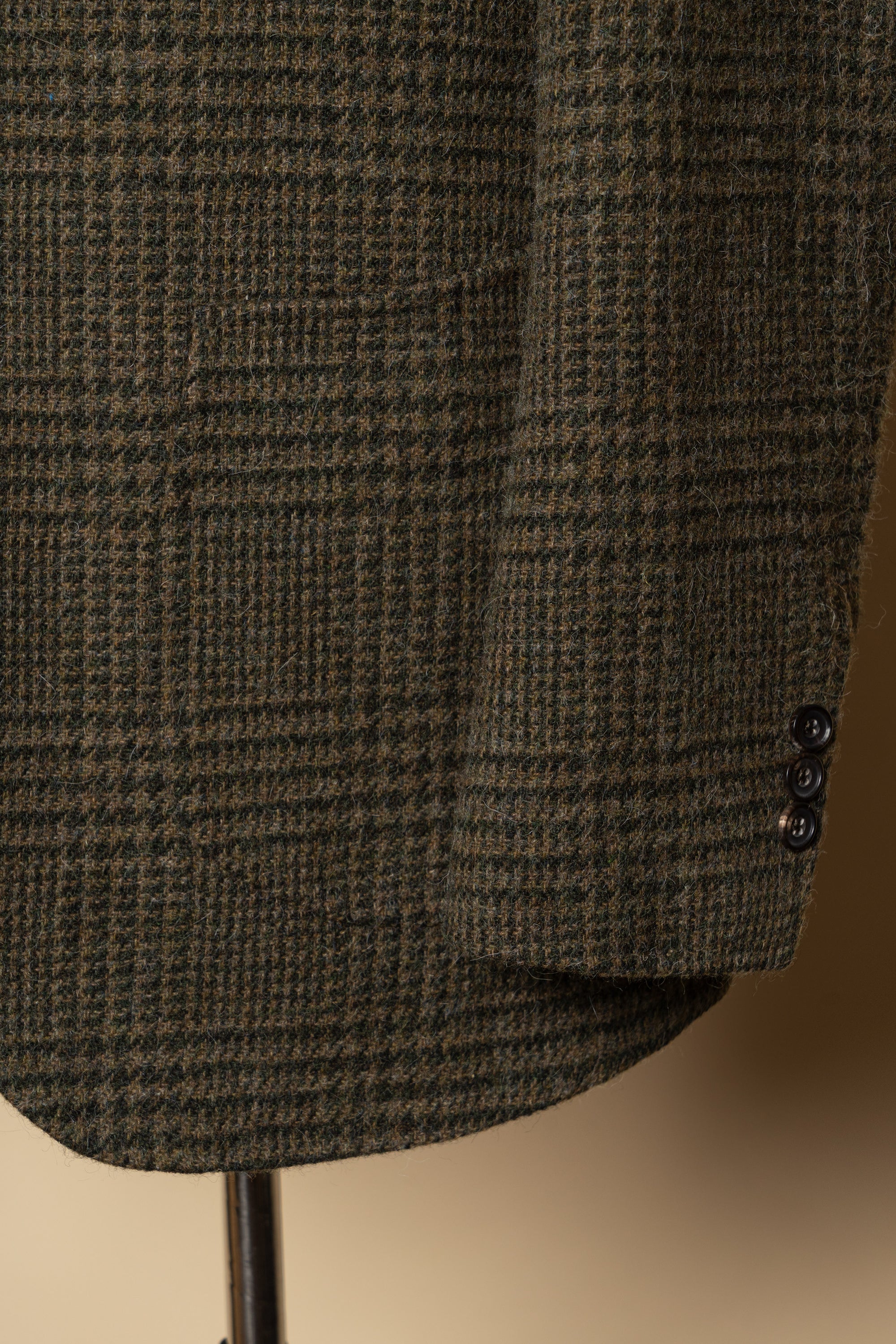MTO Dark Olive Glen Check Tweed Jacket #640