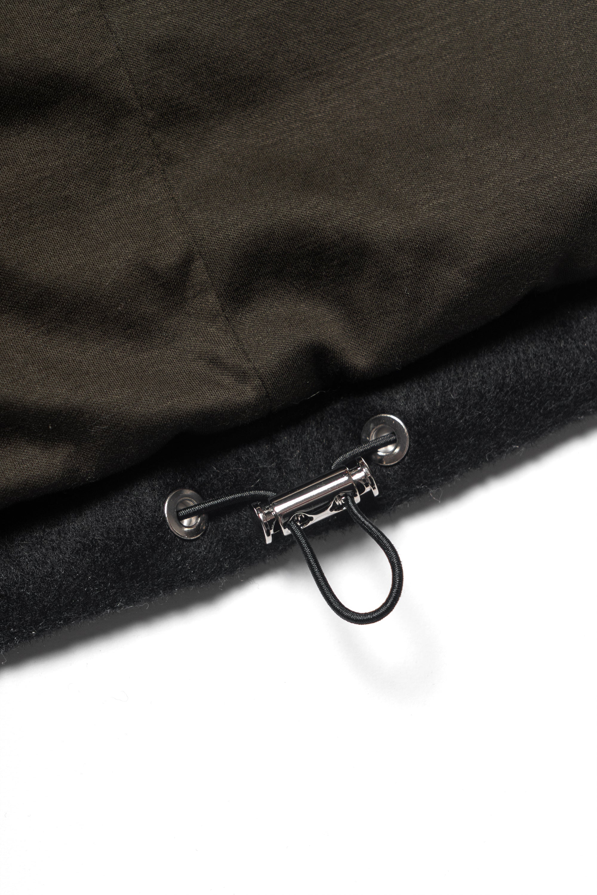 Black Wool Cashmere Down Ski Jacket #165