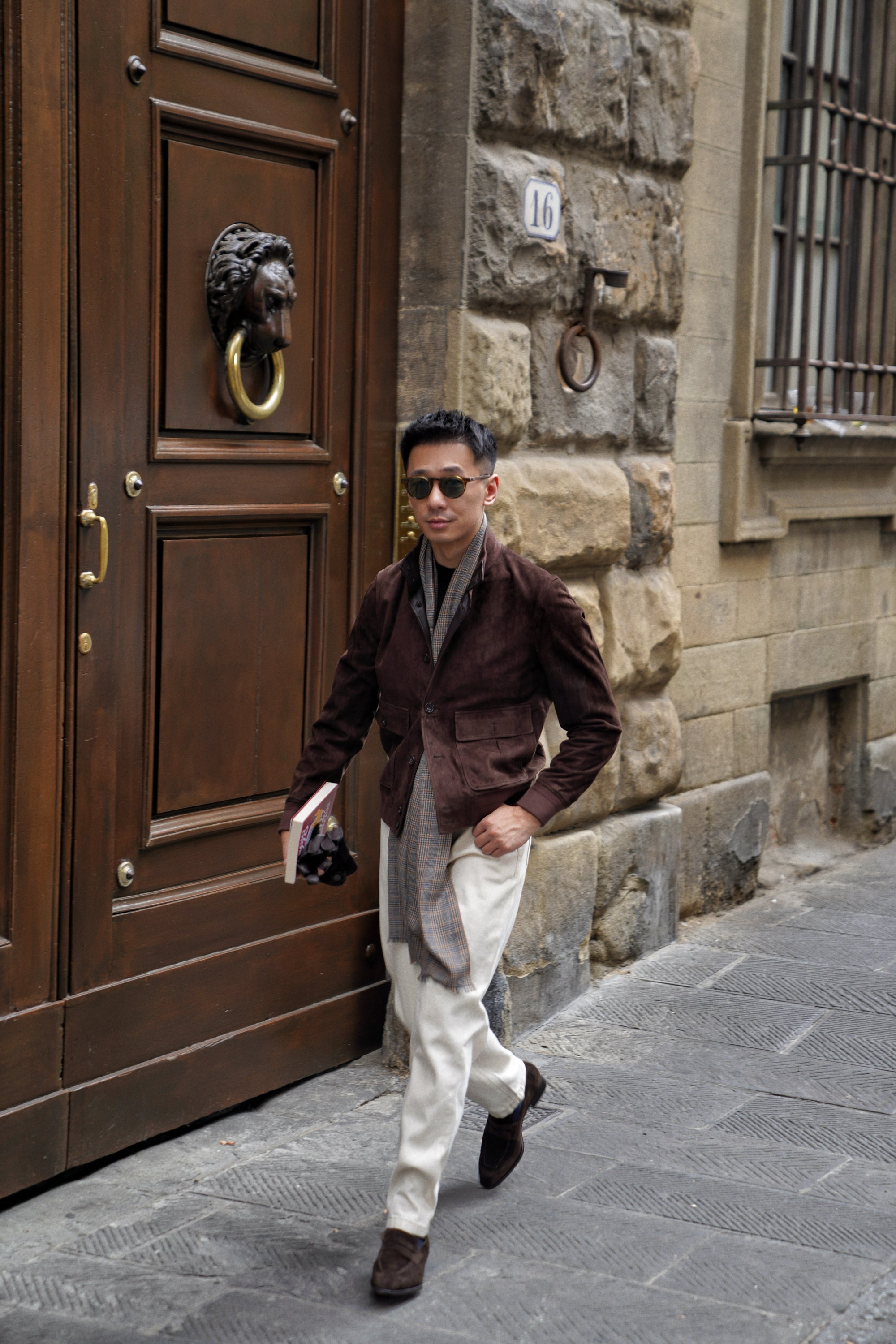 Brown Sheepskin Suede A1 Jacket