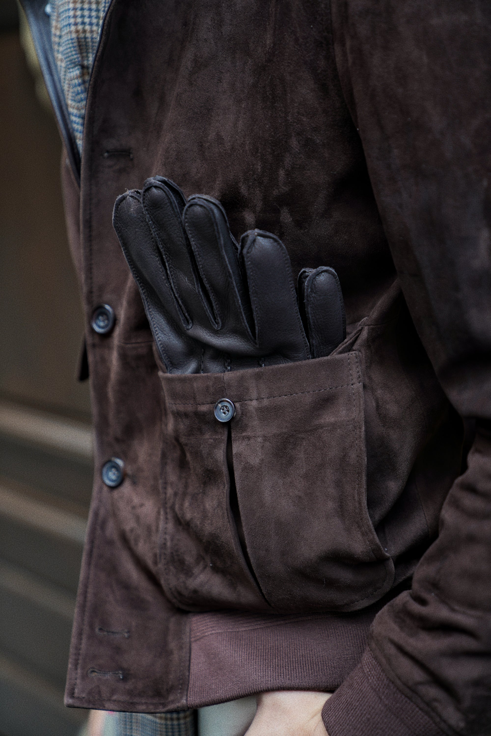 Brown Sheepskin Suede A1 Jacket