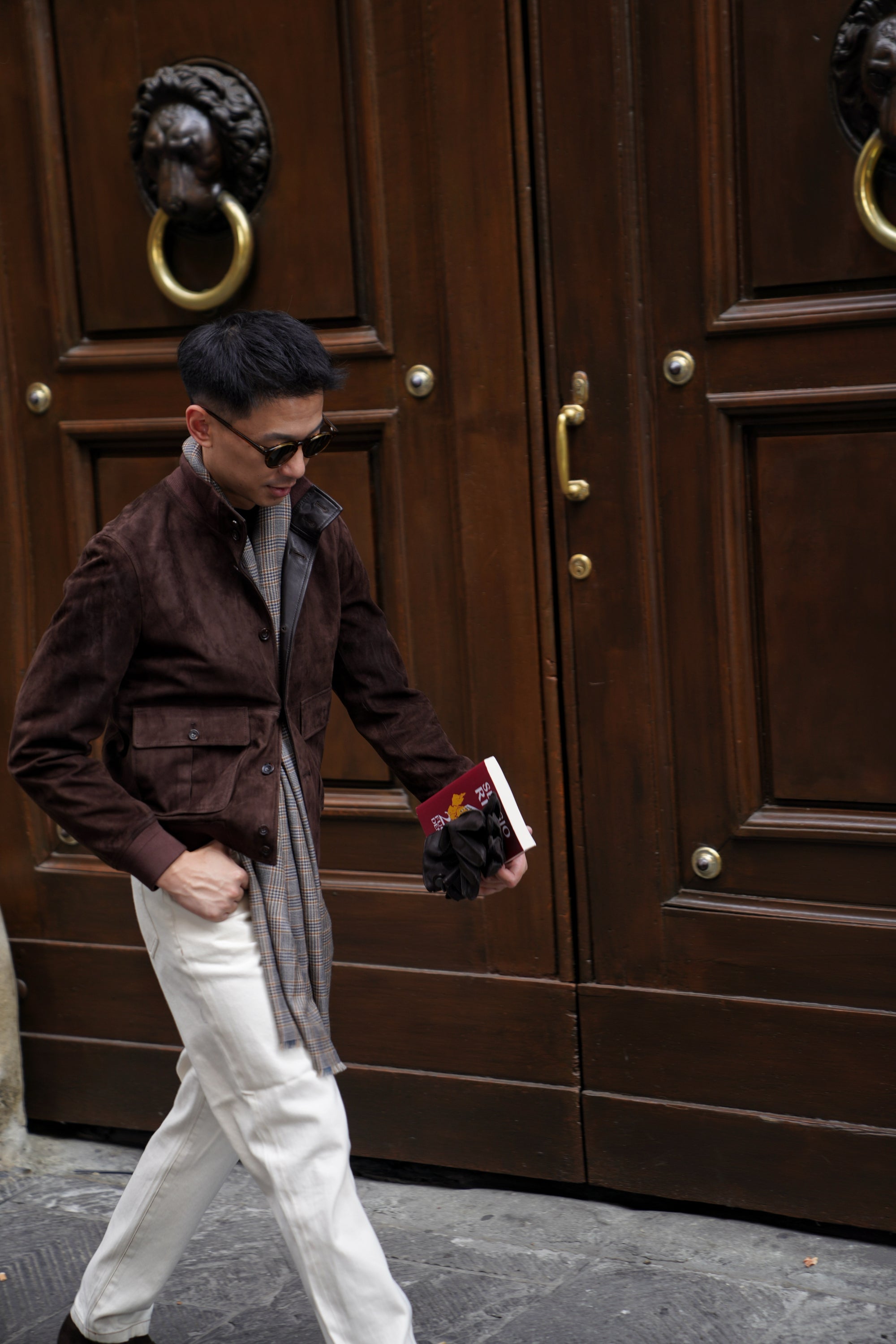 Brown Sheepskin Suede A1 Jacket