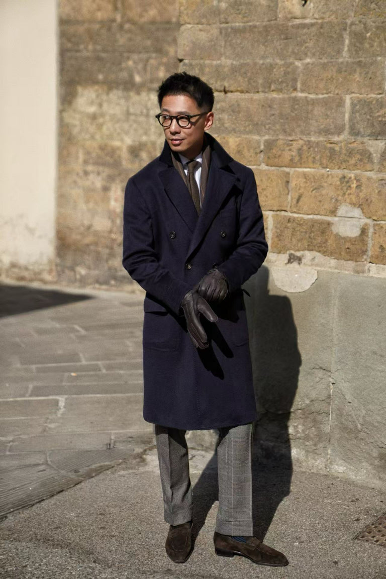 MTO Navy Cashmere Ulster Coat #342