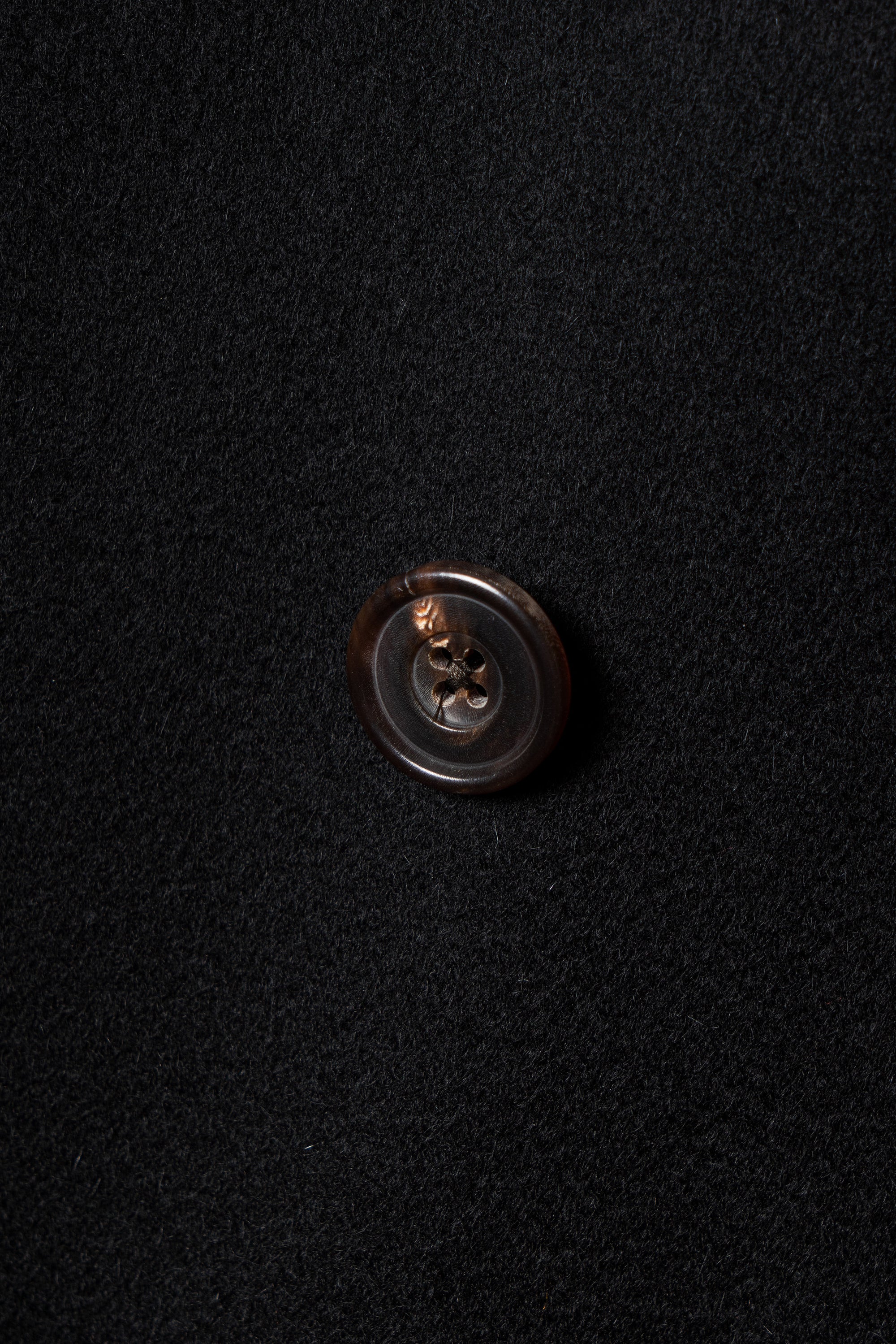 MTO Black Cashmere Balmacaan Coat #438