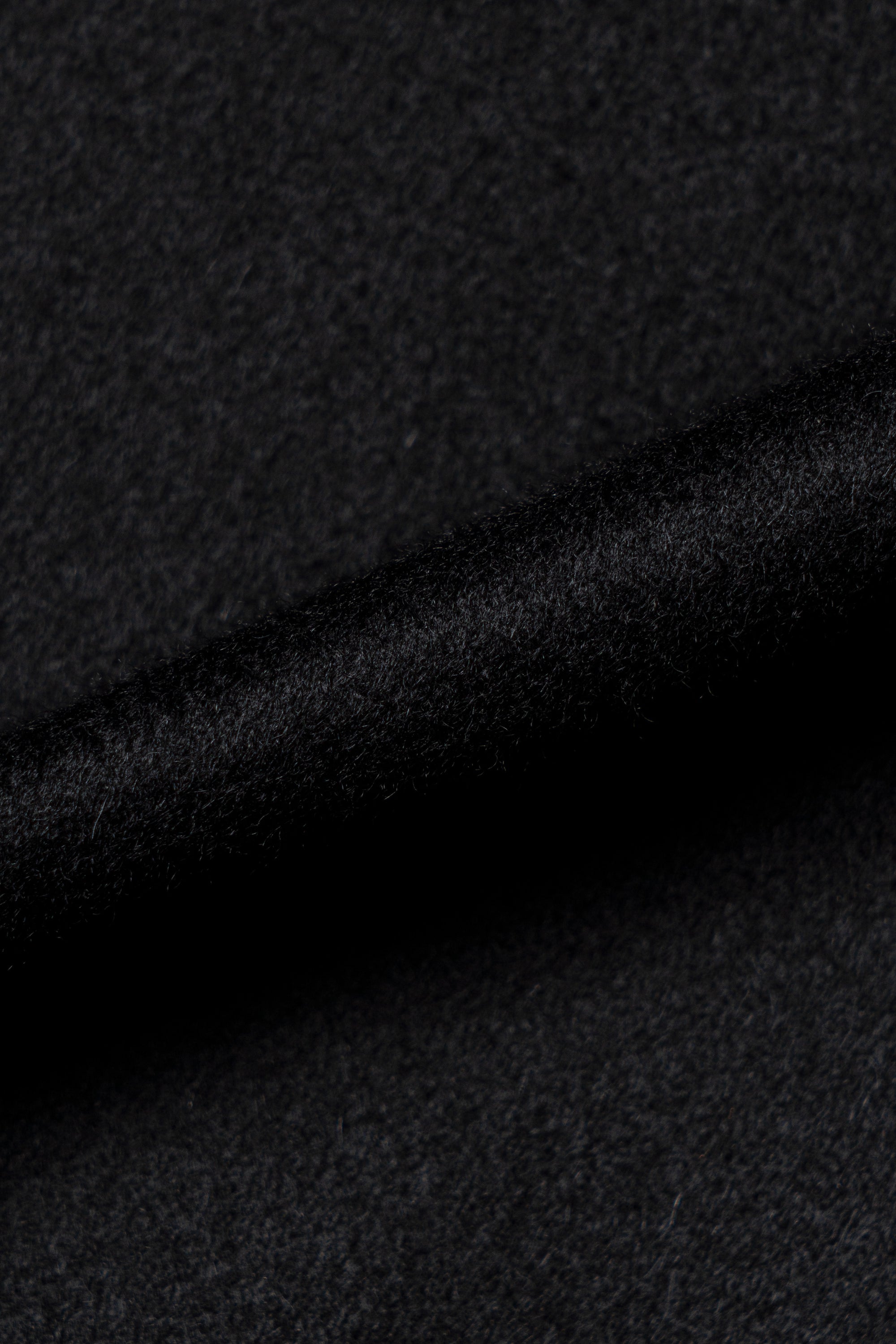 MTO Black Cashmere Balmacaan Coat #438