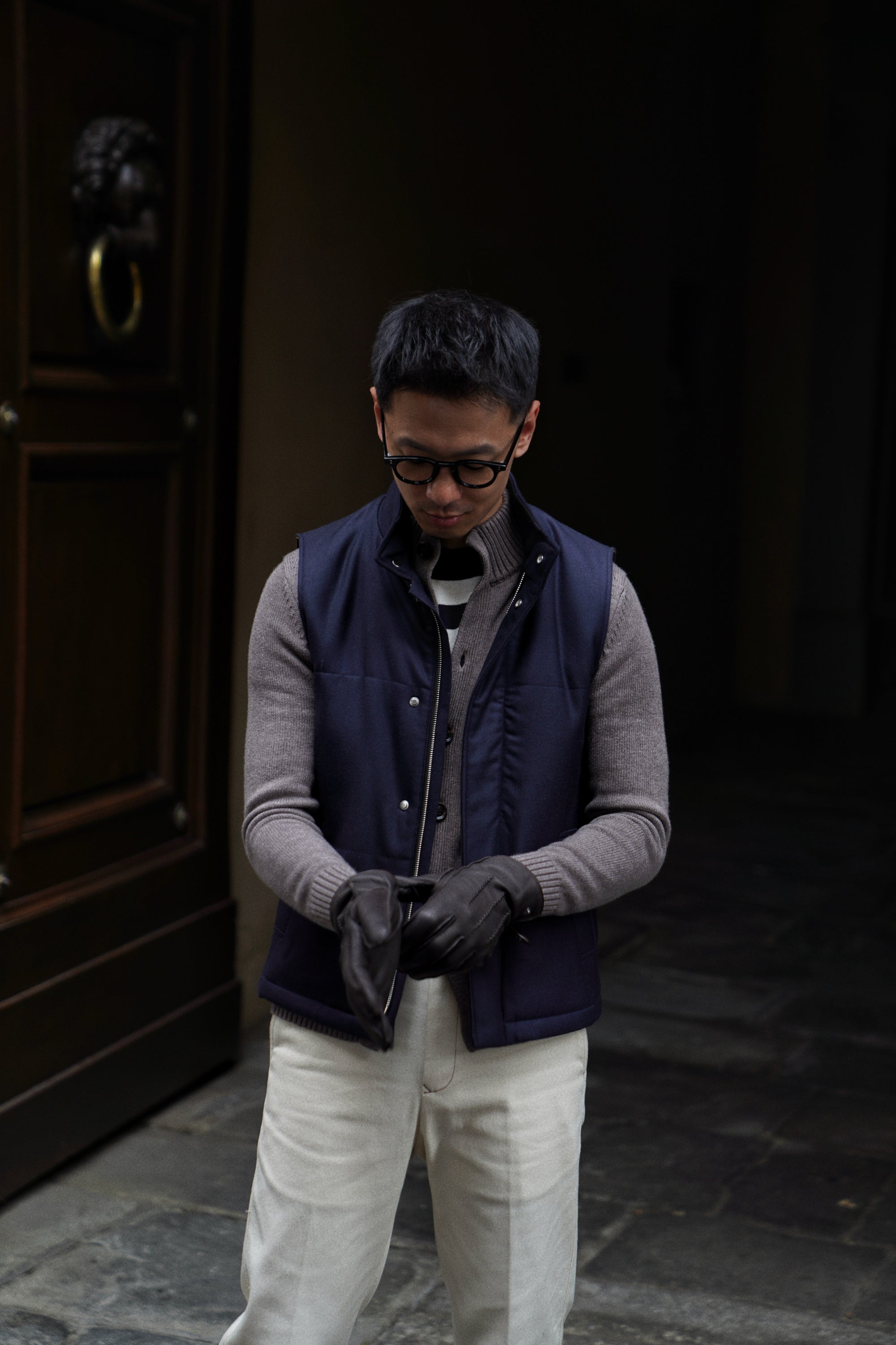 MTO Navy Twill Gilet #441