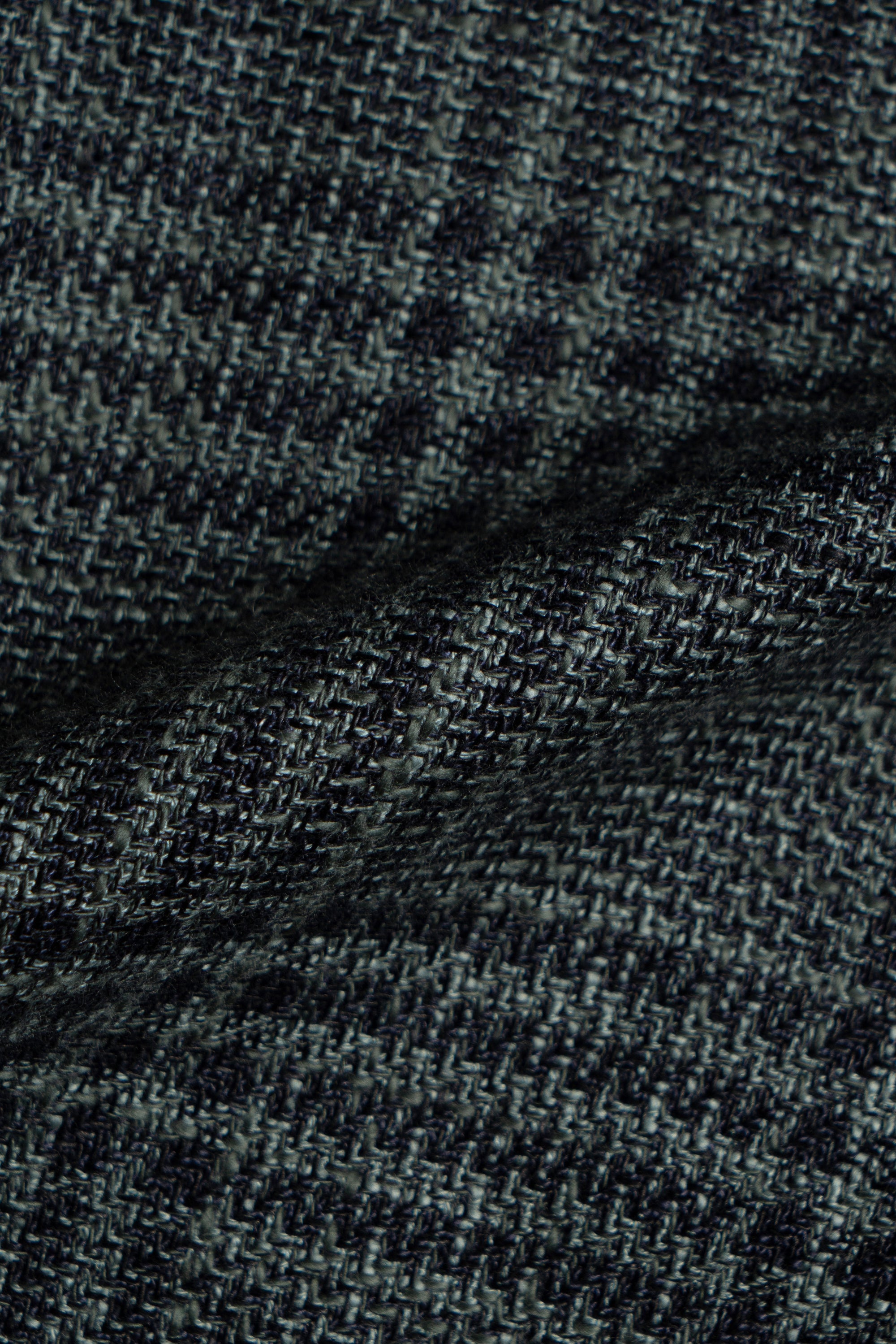 MTO Dark Green Plaid Linen Cotton Jacket