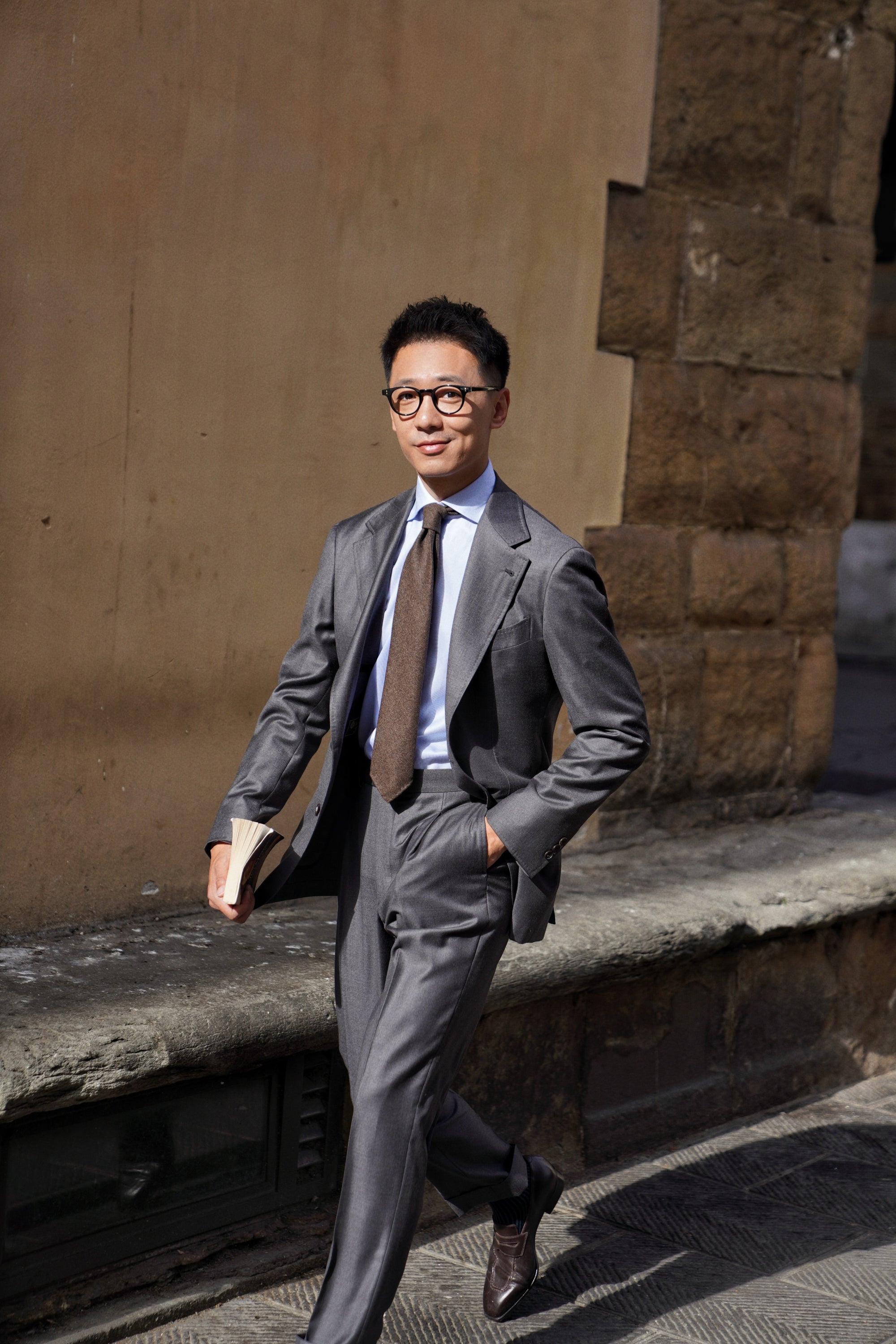 MTO Mid Grey 150s Wool Suit