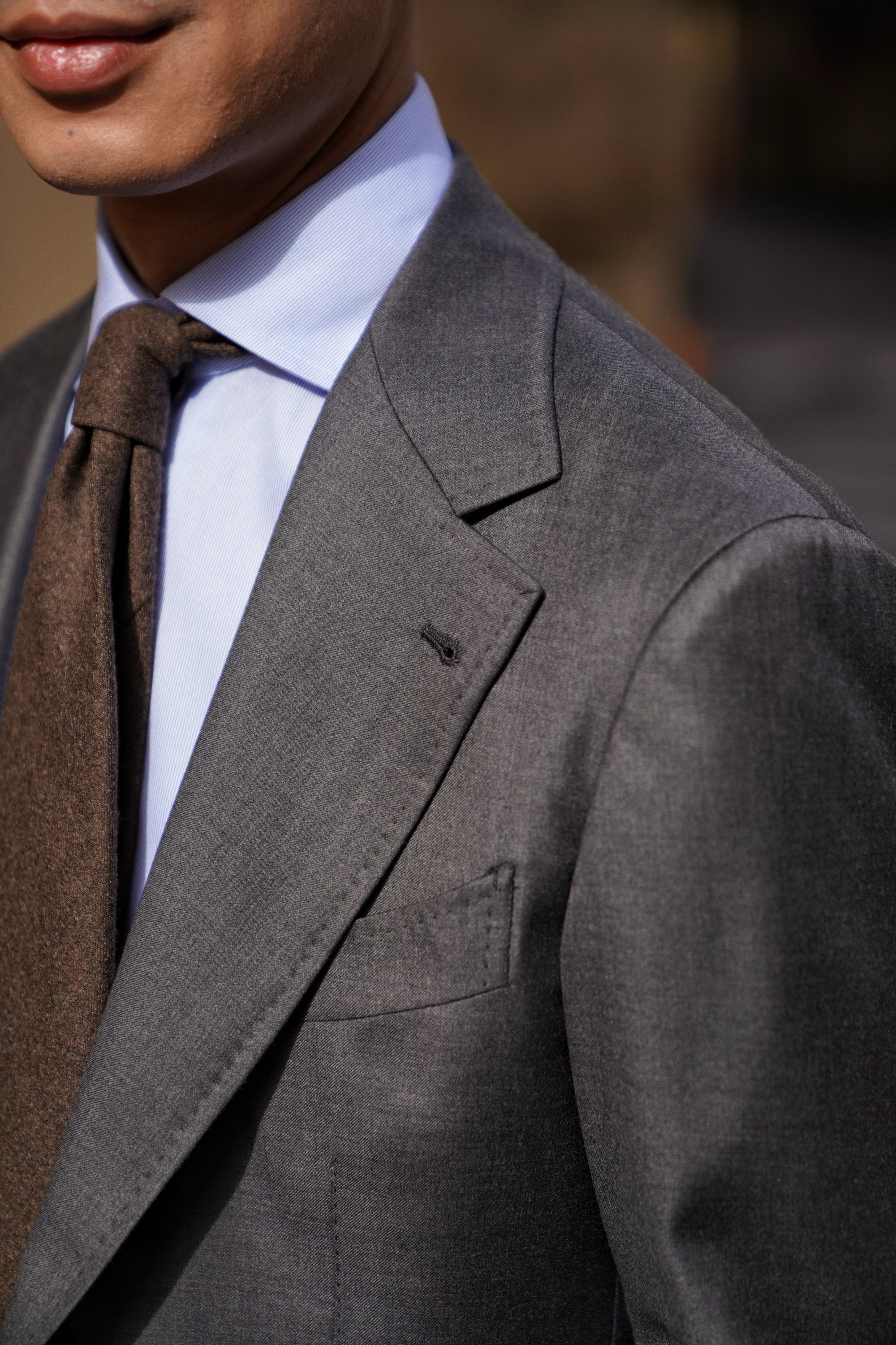 MTO Mid Grey 150s Wool Suit