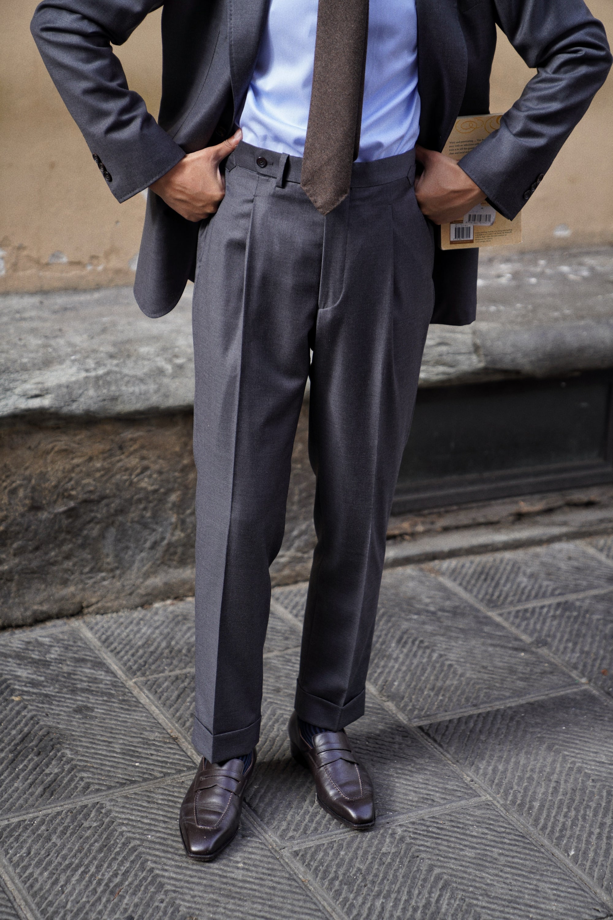 MTO Mid Grey 150s Wool Suit