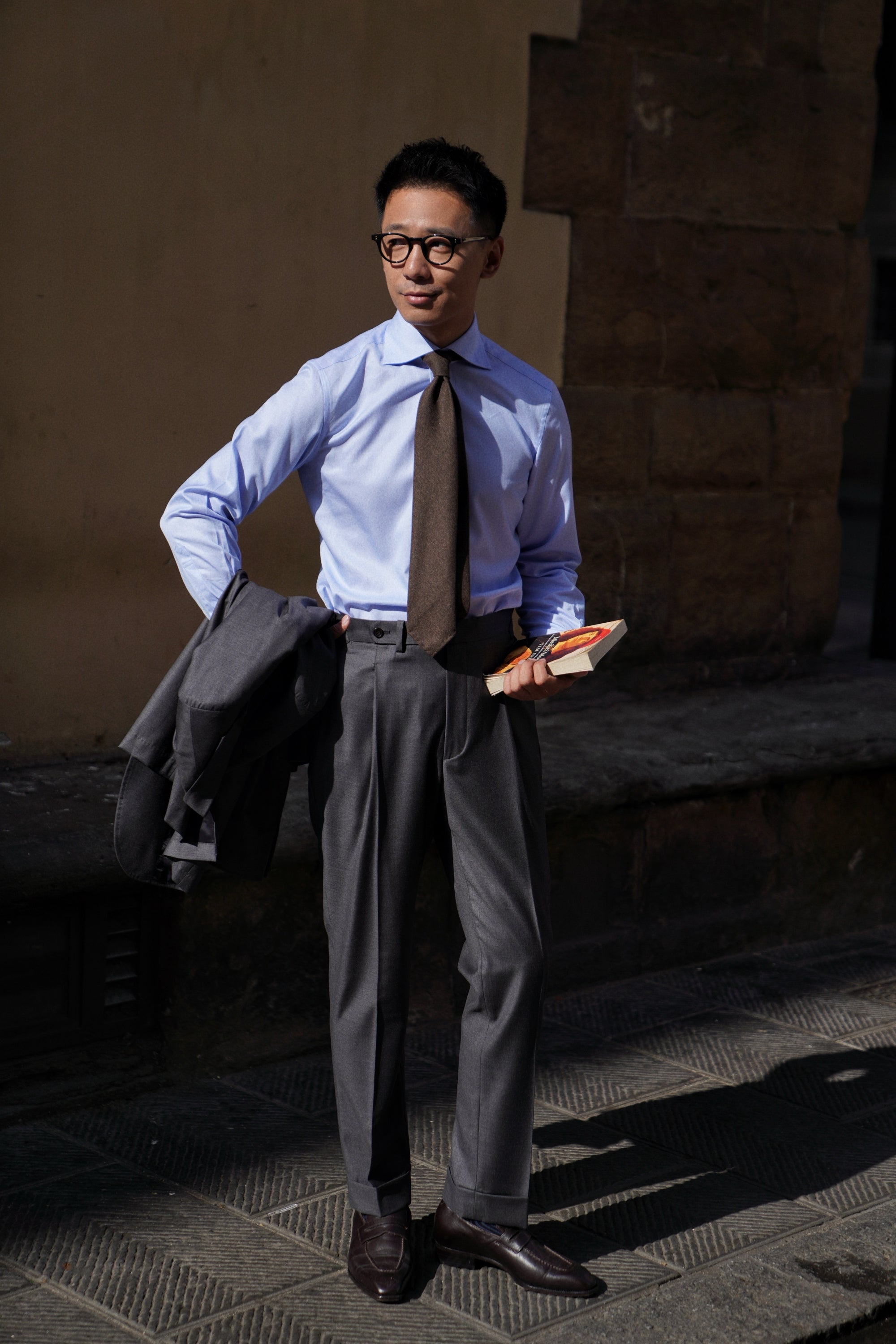 MTO Mid Grey 150s Wool Suit
