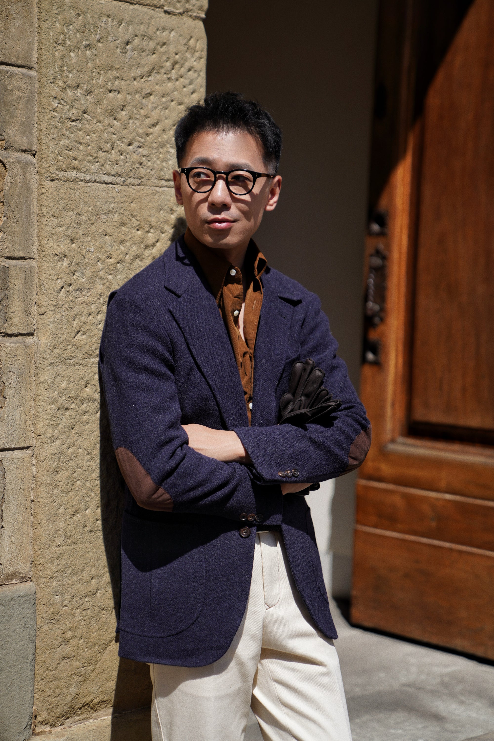 MTO Navy Tweed Jacket #486