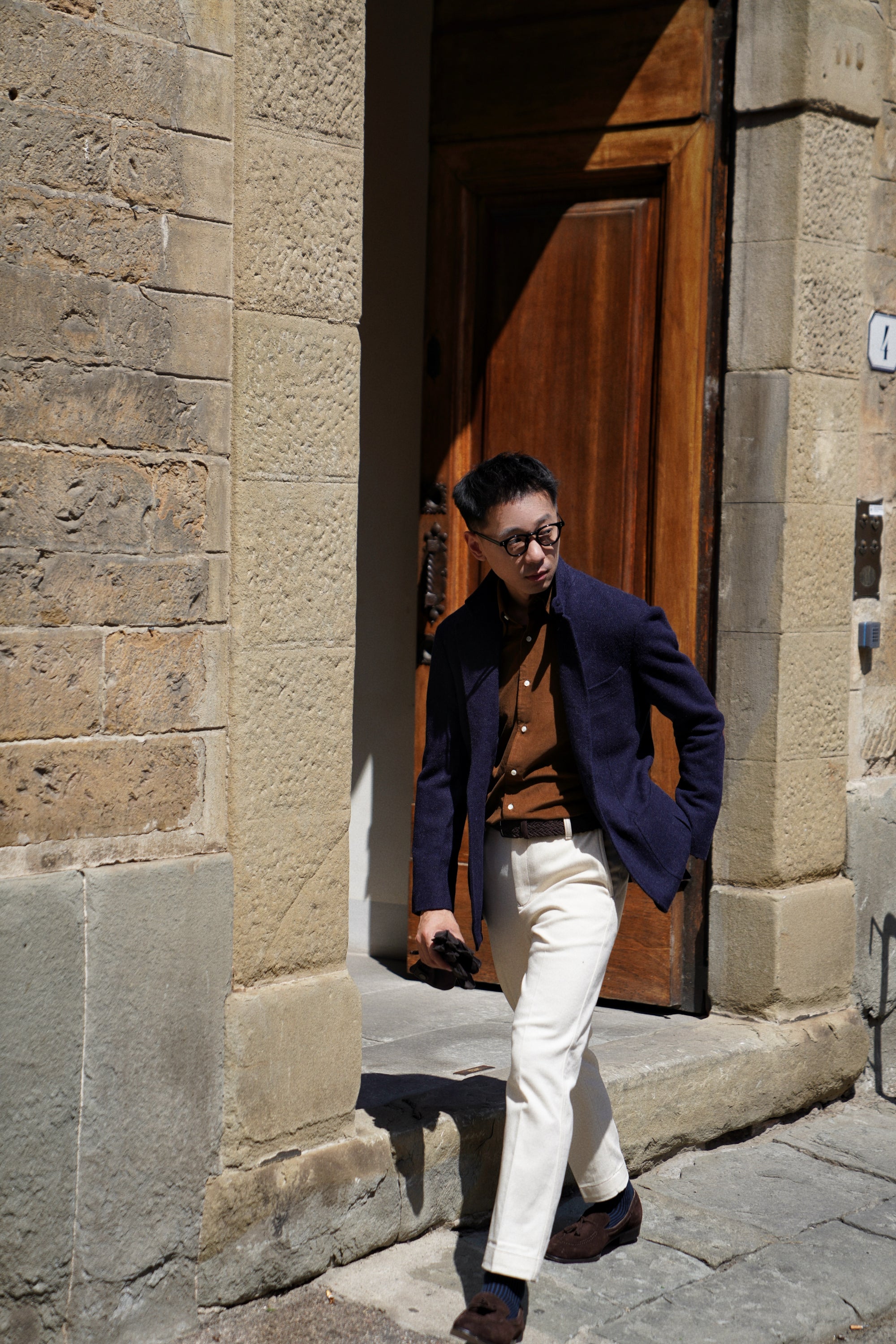 MTO Navy Tweed Jacket #486