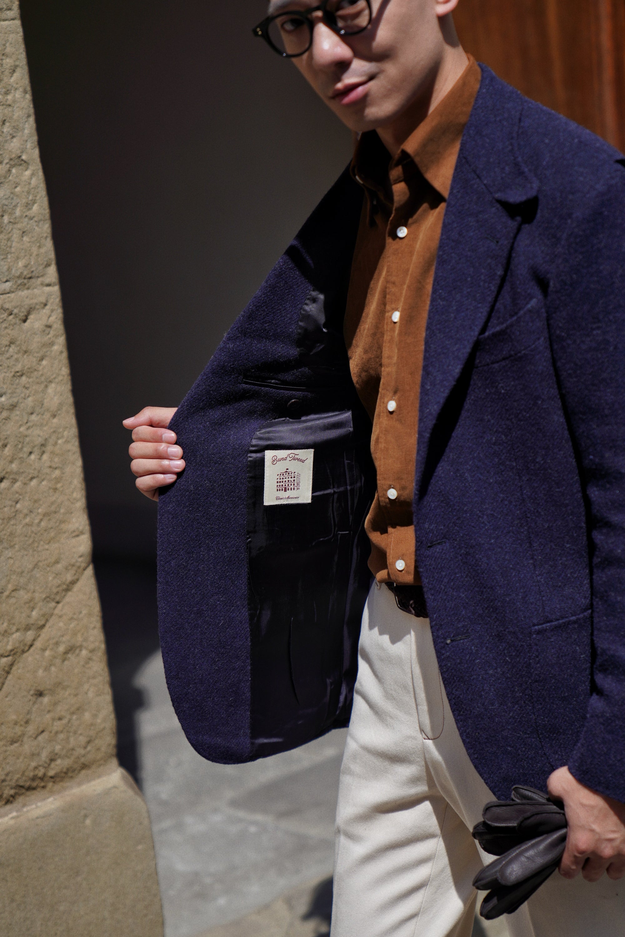 MTO Navy Tweed Jacket #486