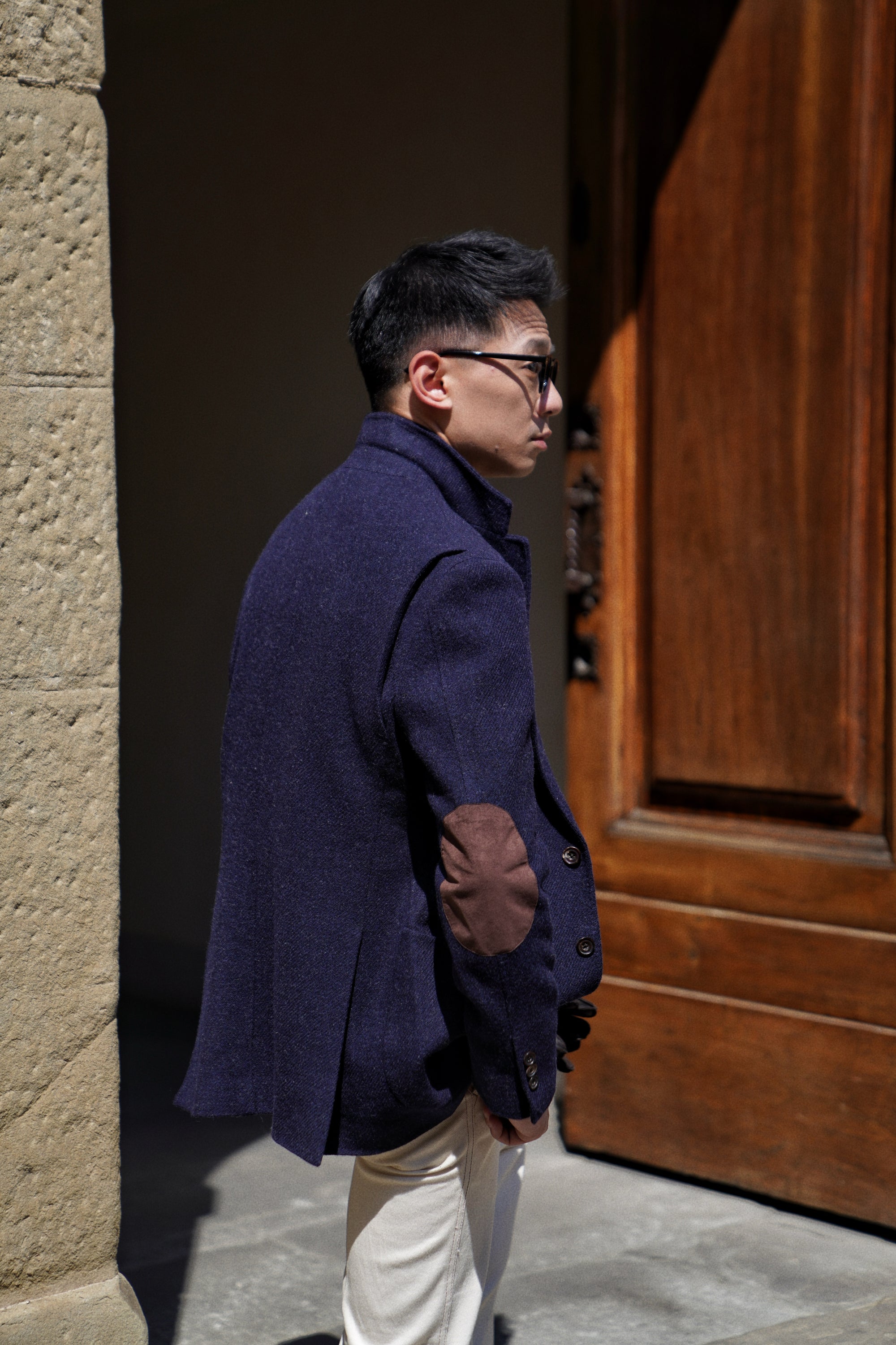 MTO Navy Tweed Jacket #486