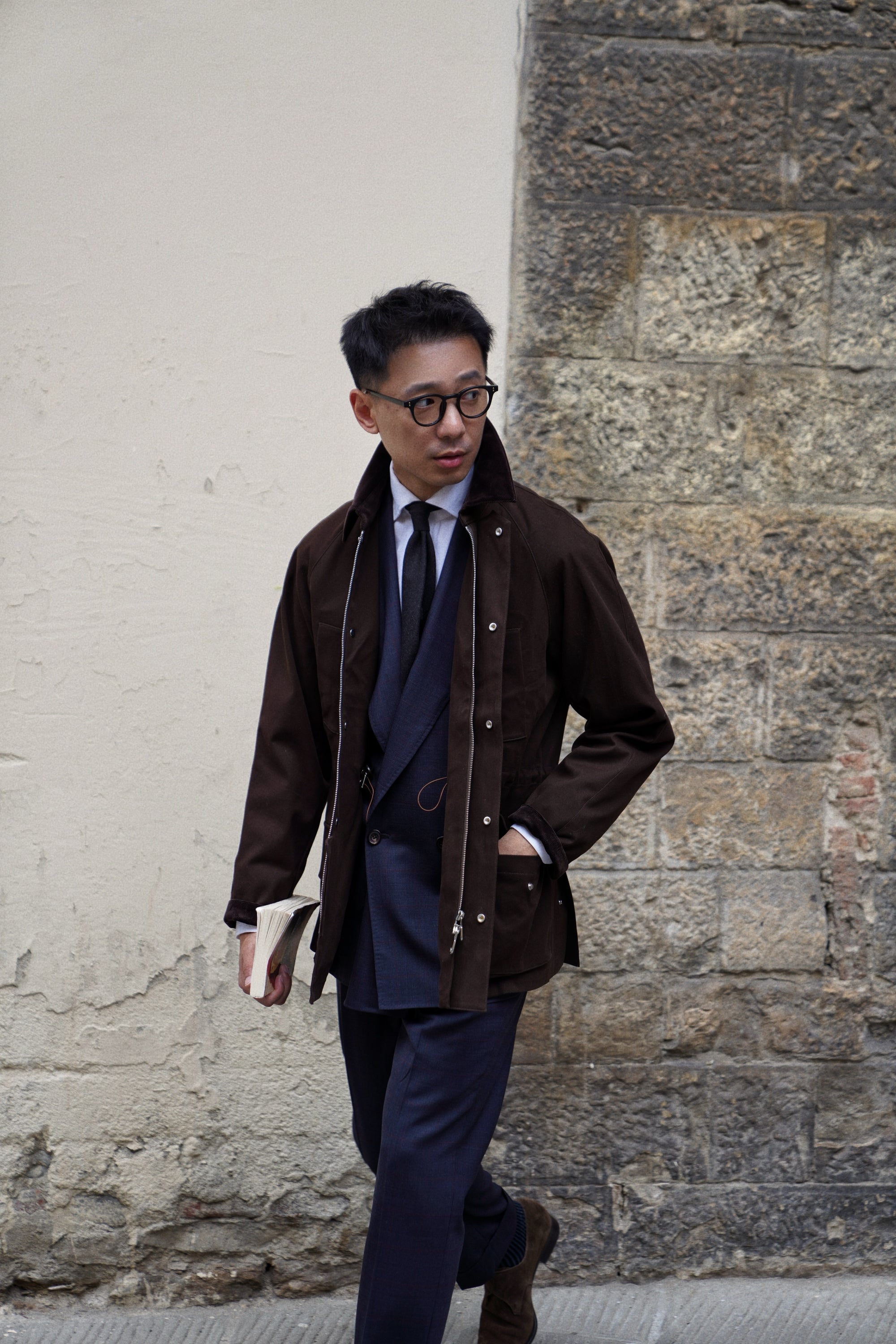 Brown Cotton English Hunting Jacket #170