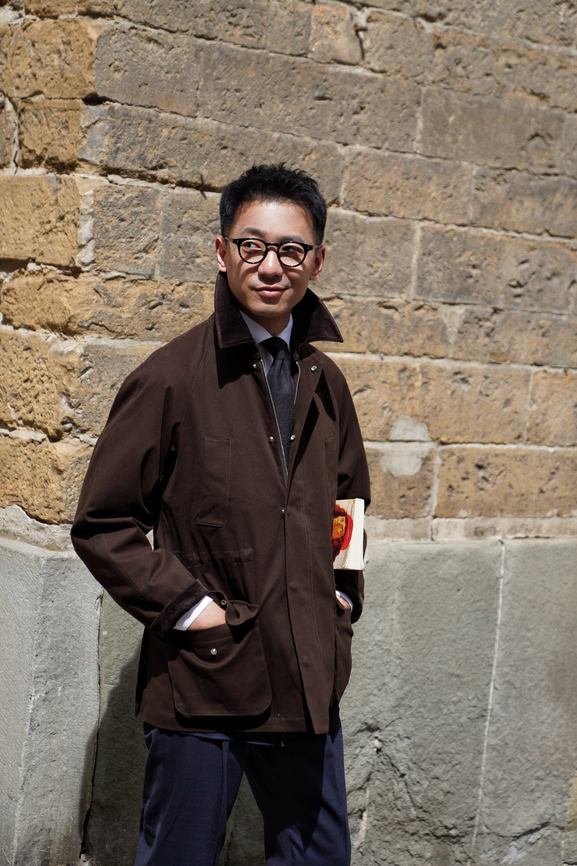 Brown Cotton English Hunting Jacket #170