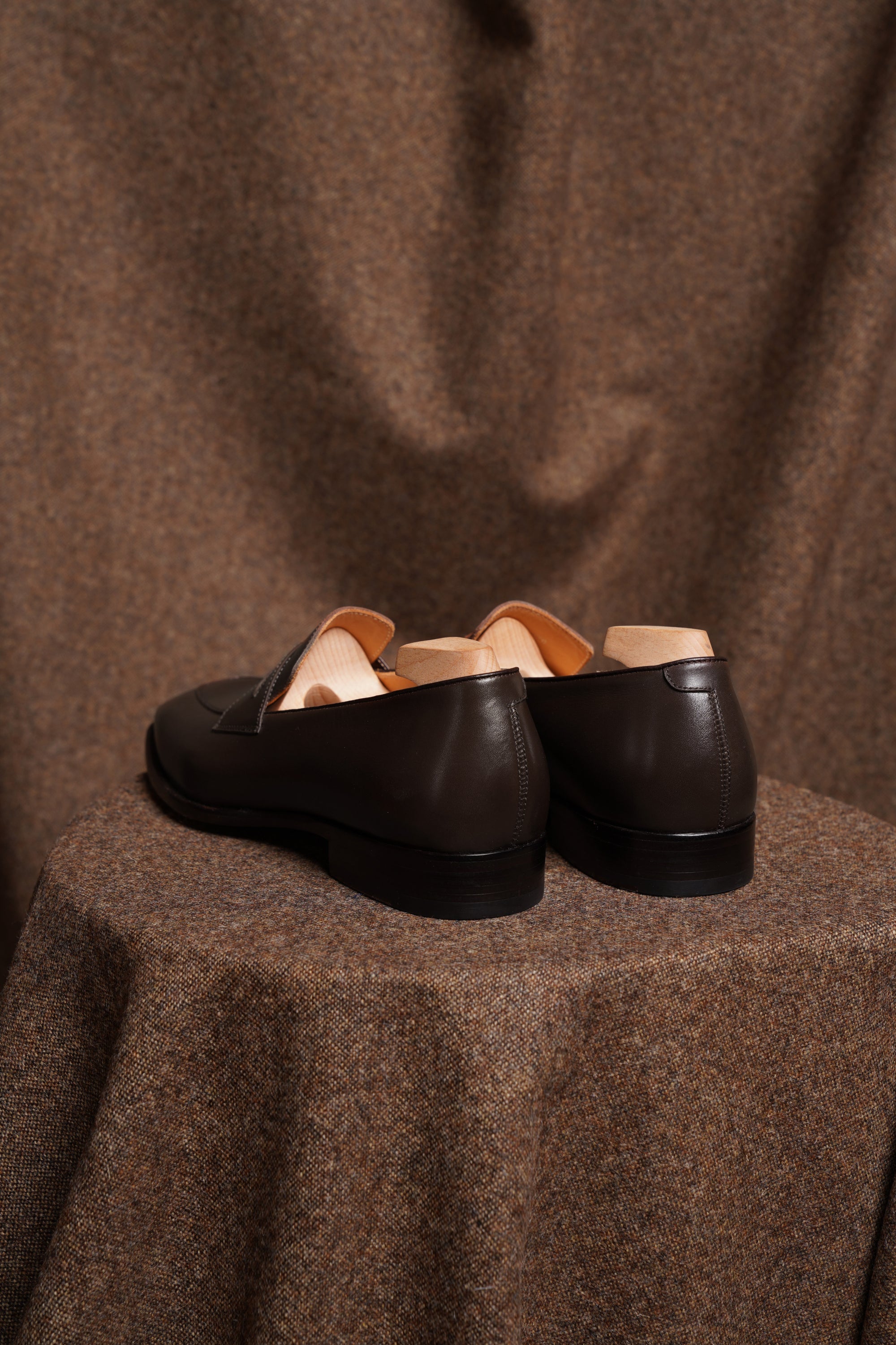 Adamello “Bellagio” Dark Brown Calf Tussel Loafer