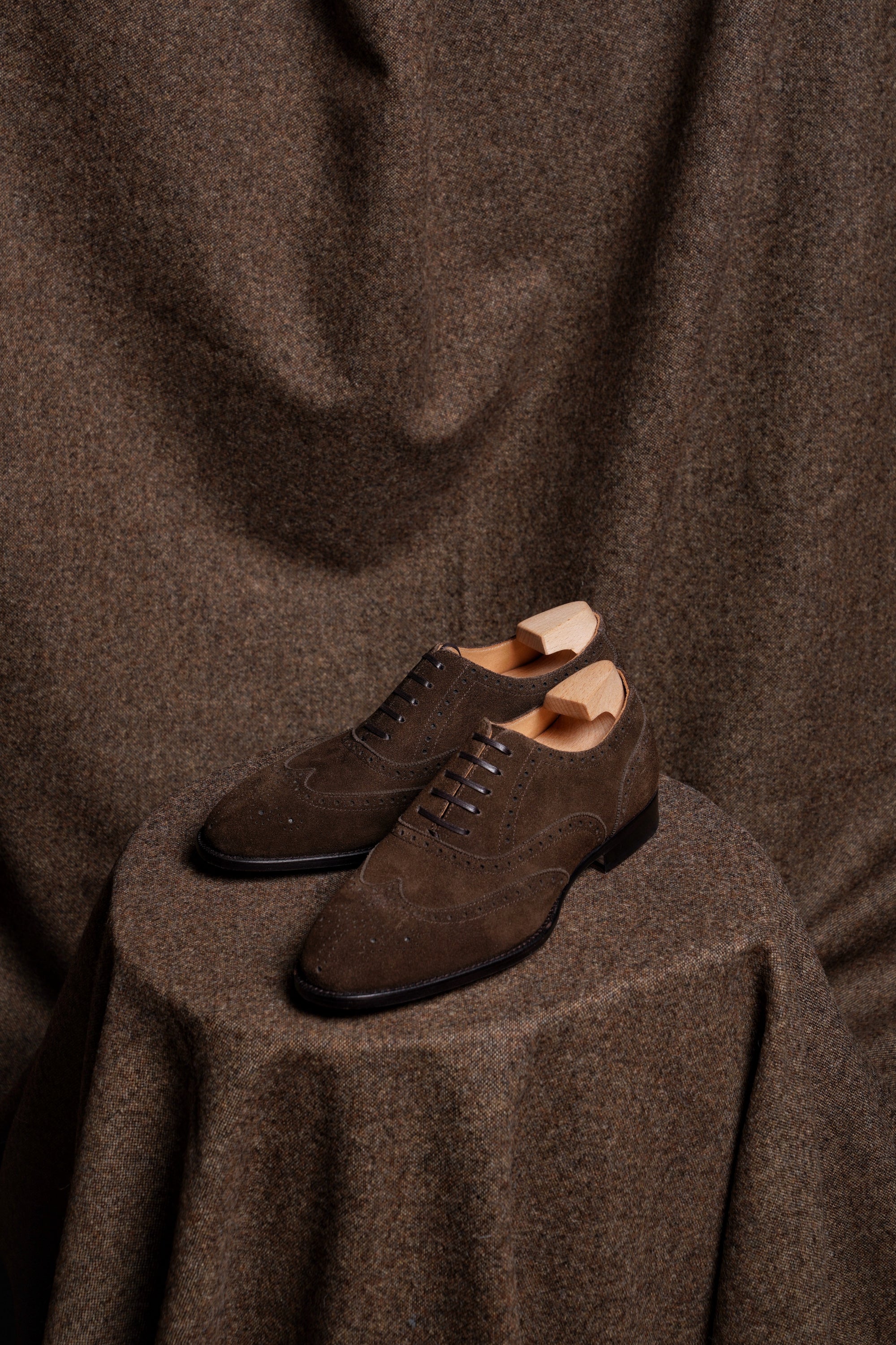 Adamello “Aosta” Brown Suede Brogue