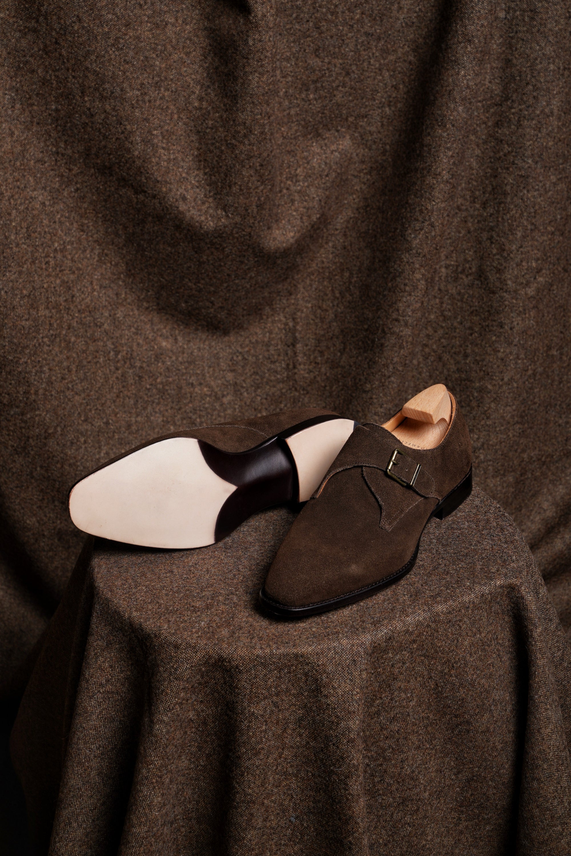 Adamello “Milano” Brown Suede Single Monk