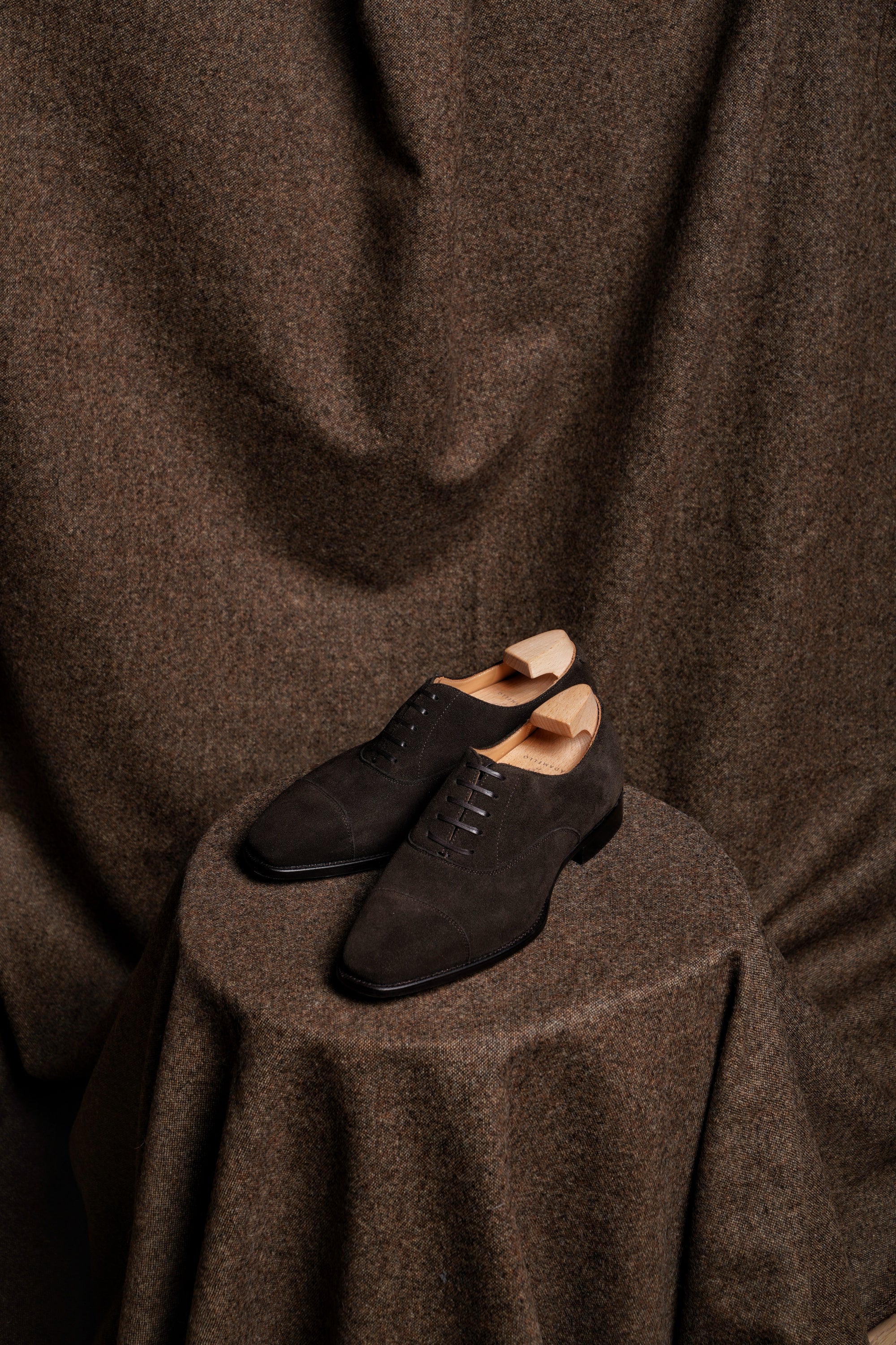 Adamello “Roma” Dark Brown Suede Calf Oxford
