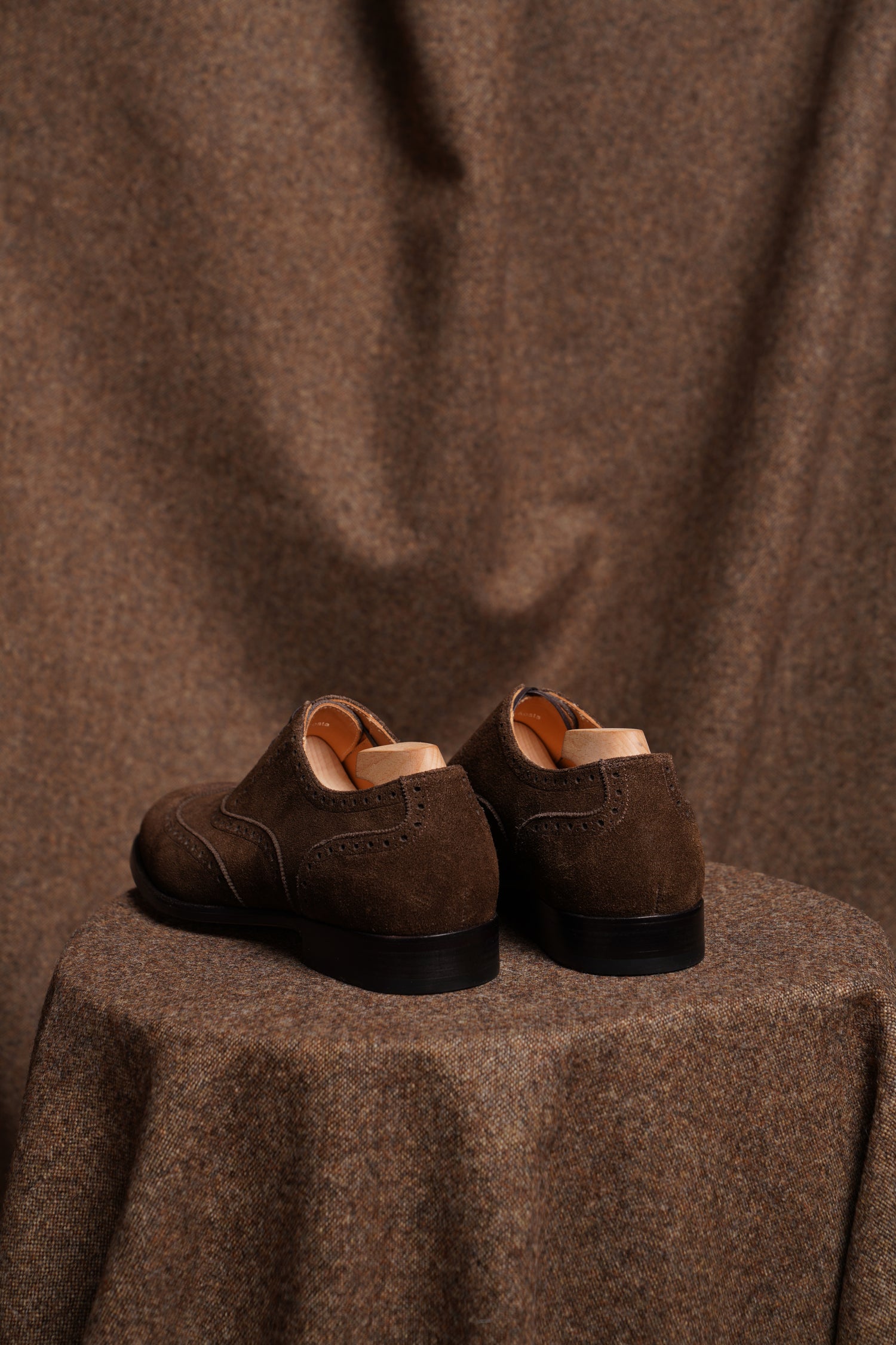 Adamello “Aosta” Brown Suede Brogue