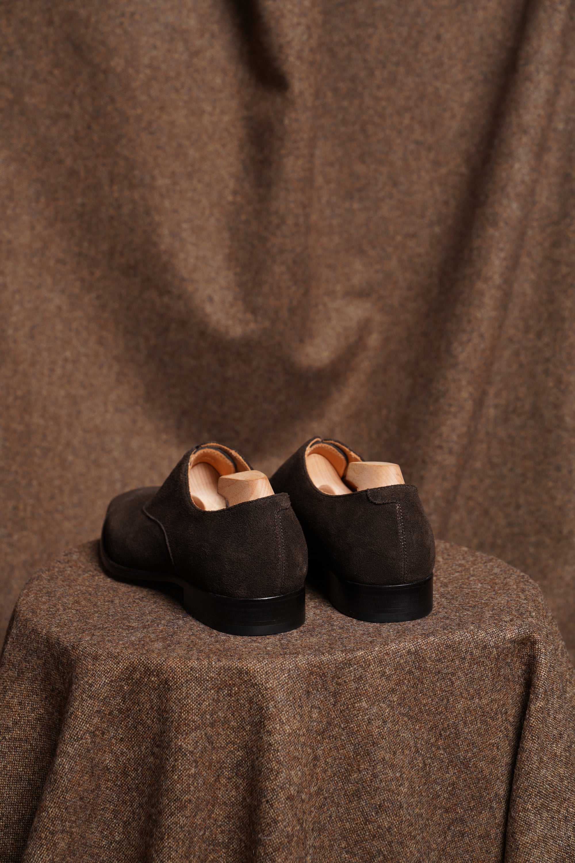 Adamello “Roma” Dark Brown Suede Calf Oxford