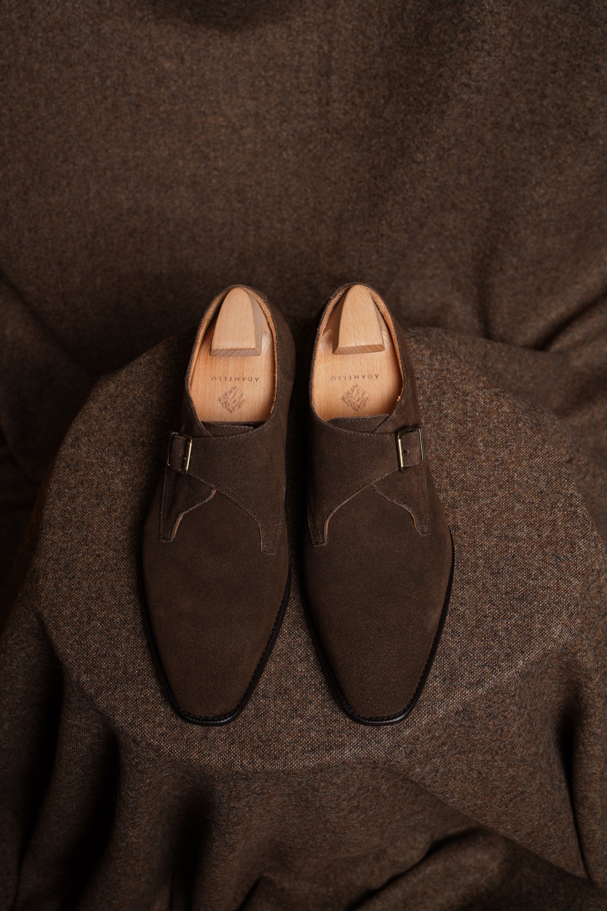 Adamello “Milano” Brown Suede Single Monk