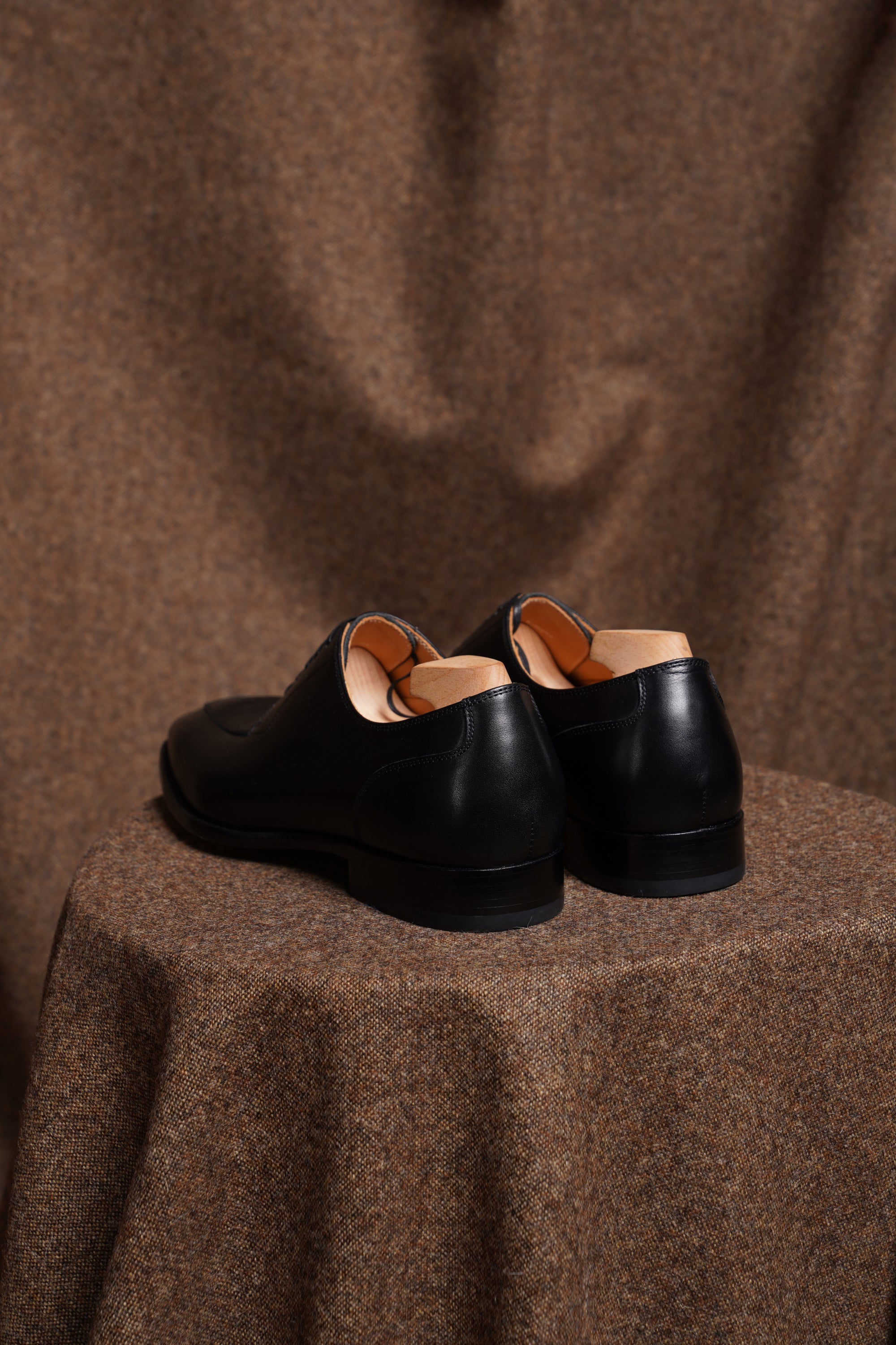 Adamello “Bologna” Black Calf Split-Toe Derby