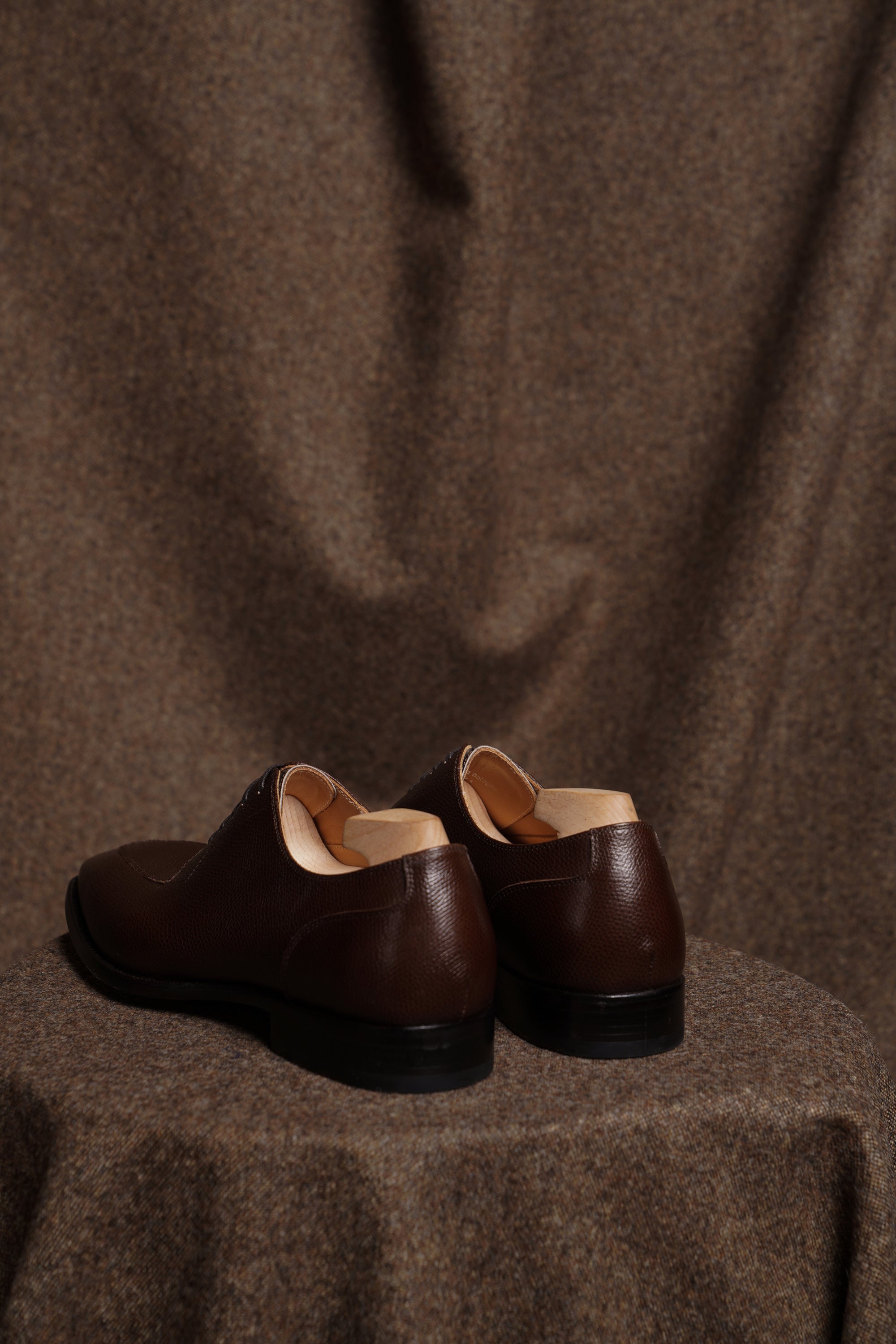 Adamello “Bologna” Brown Top Grain Leather Split-Toe Derby