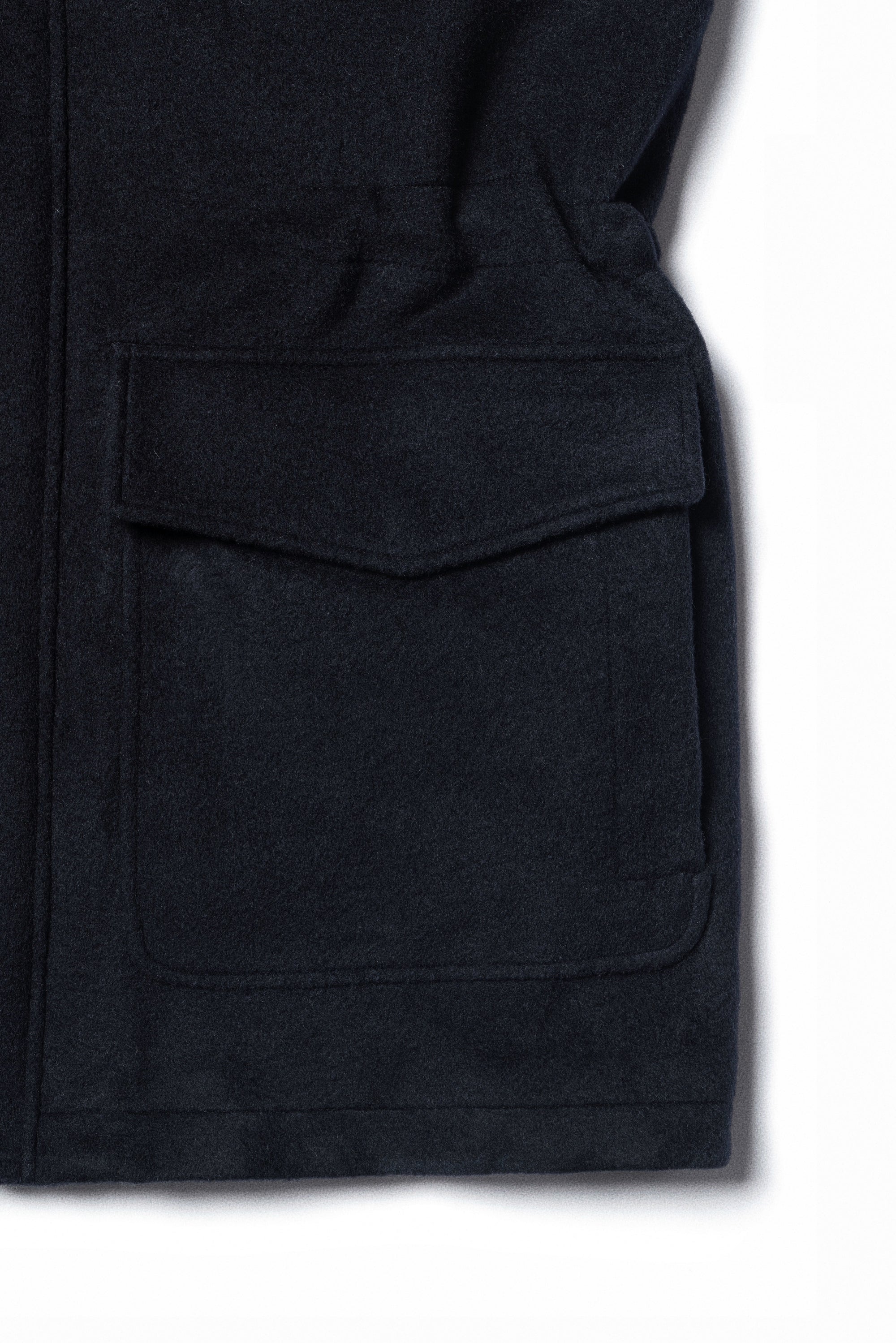 Navy Wool Cashmere Parka #268