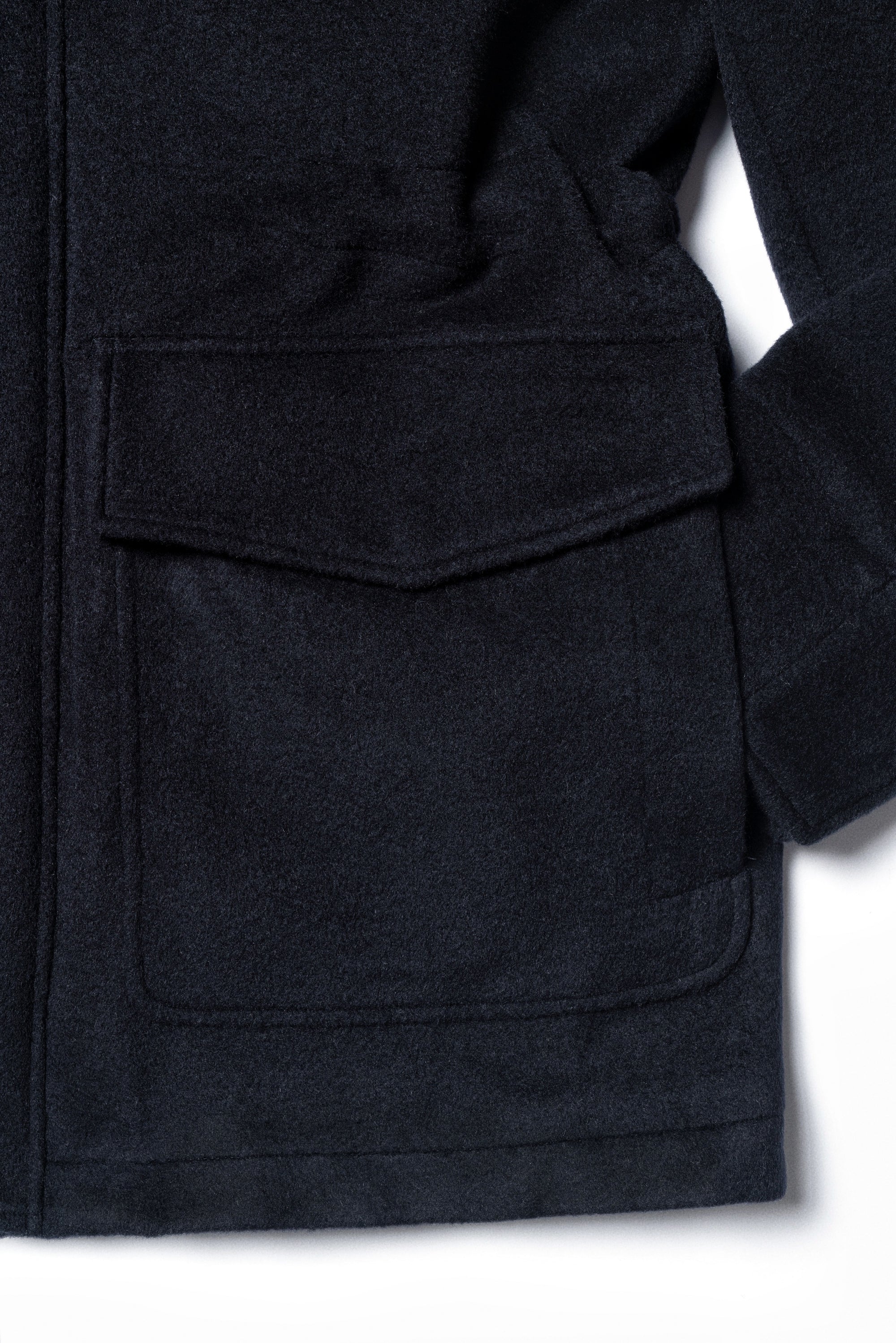 Navy Wool Cashmere Parka #268